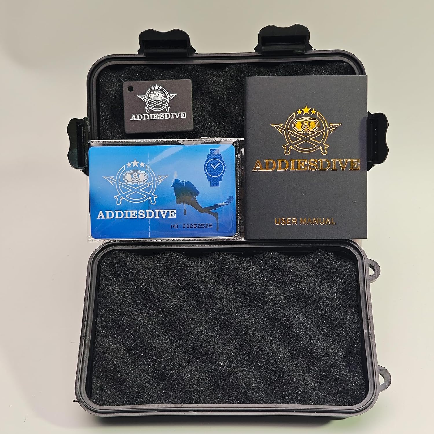 ADDIESDIVE Quartz Dive Watches for Men Diver 200M Steel Strap Analog Luminous Multicolors Dial Black Green Blue image number 1