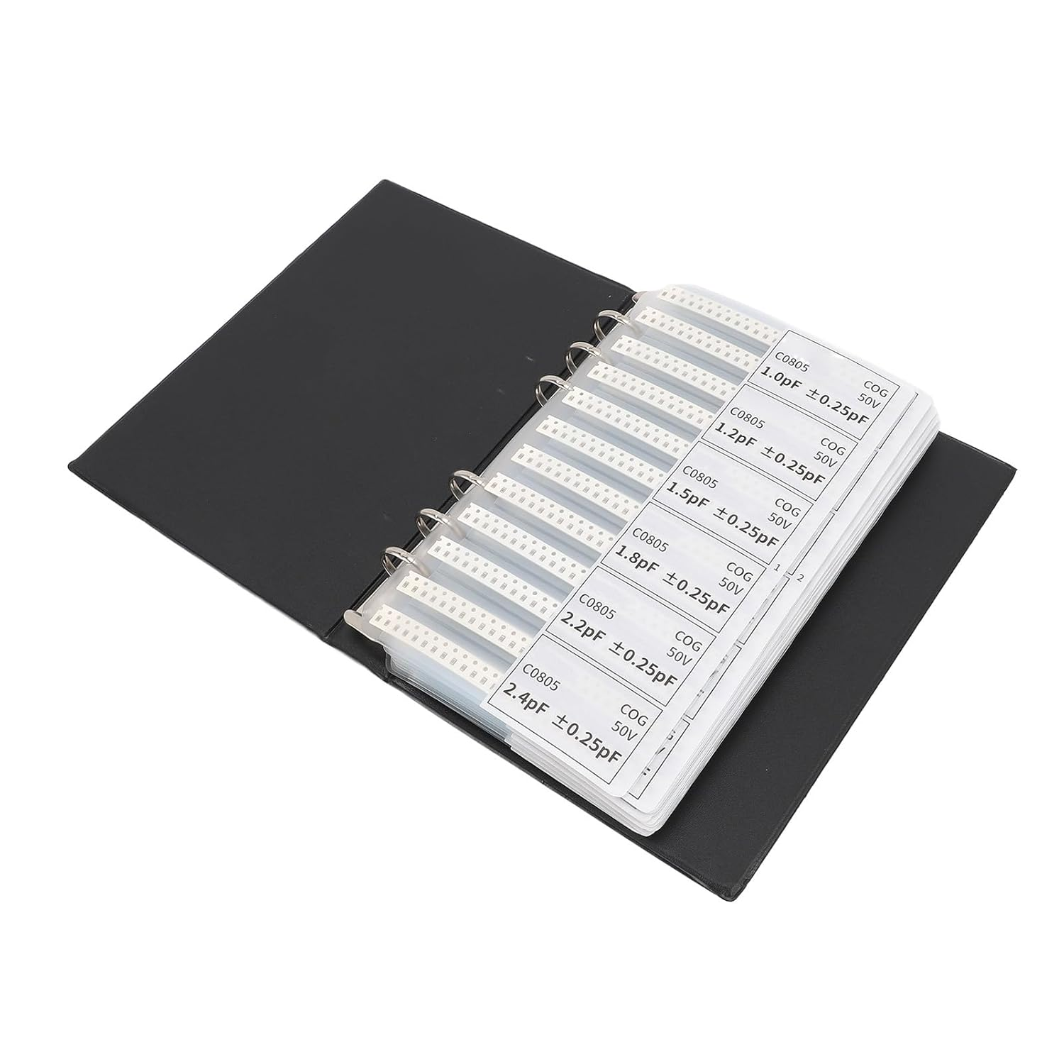 Capacitor Sample Kit with X7R/X5R Ceramic Capacitors - 84 Values Electronics Components Assortment for Circuit Design, Prototyping, DIY Projects - Professional Kit for Engineers, Students, Labs & Repair image number 6