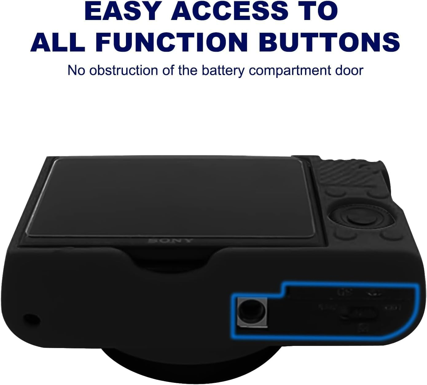 Camera Case for  RX100 VII, Soft Silicone Protective Cover Protector Skin Removable Lens Cover for  DSC-RX100 VII DSC-RX100M7 Digital Camera (Black) image number 5