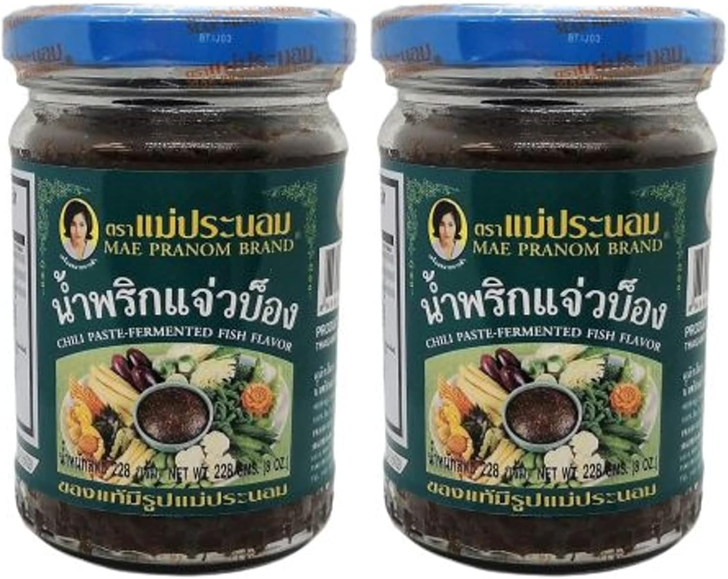 Mae Pranom Thai Chilli Paste Fermented Fish Flavour 228 G image number 3