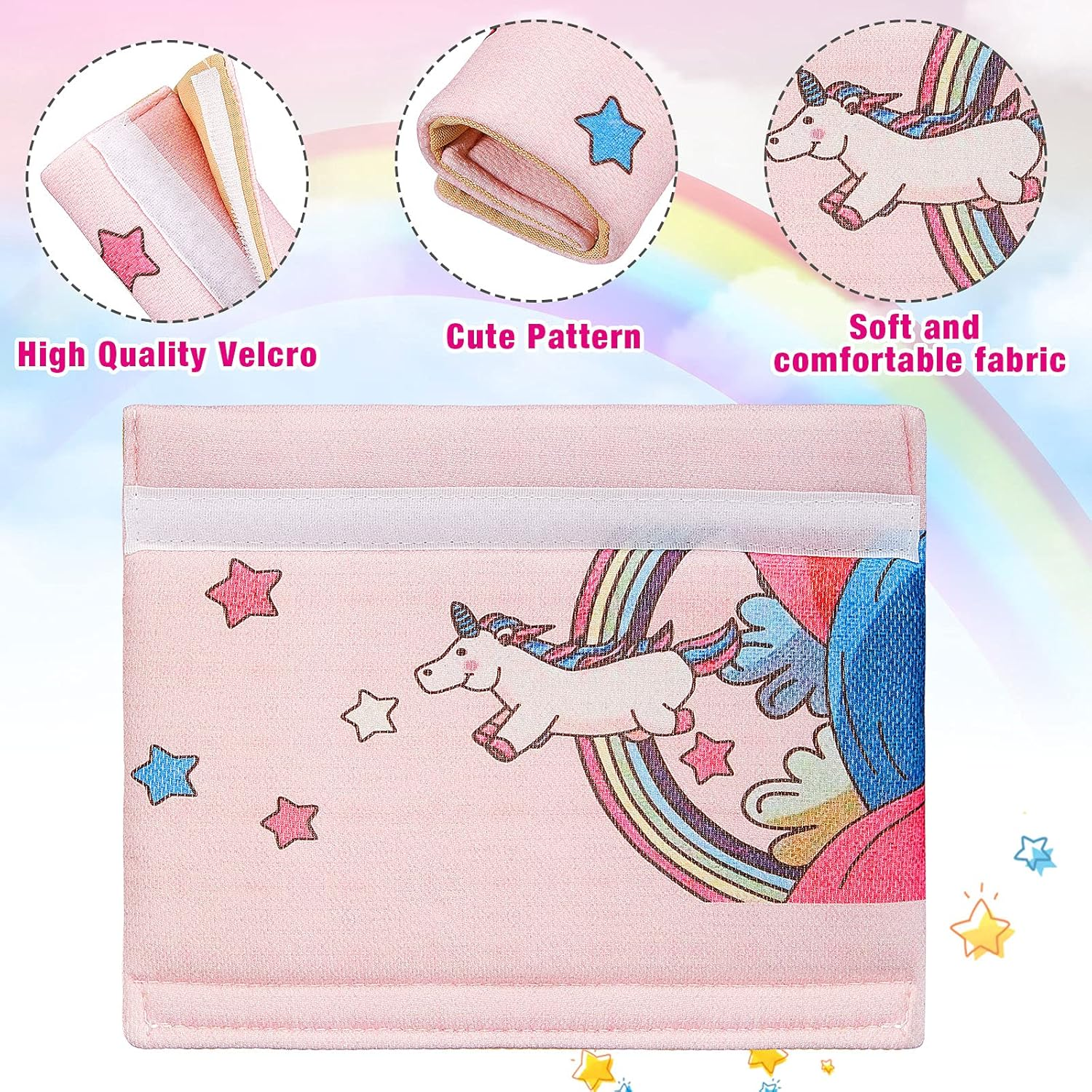 4 Pieces Kids Car Seat Belt Covers Car Seat Shoulder Pads Soft Car Seat Straps Covers Seatbelt Pillow for Baby Kids Seatbelt Cushion for Girls and Boys image number 3