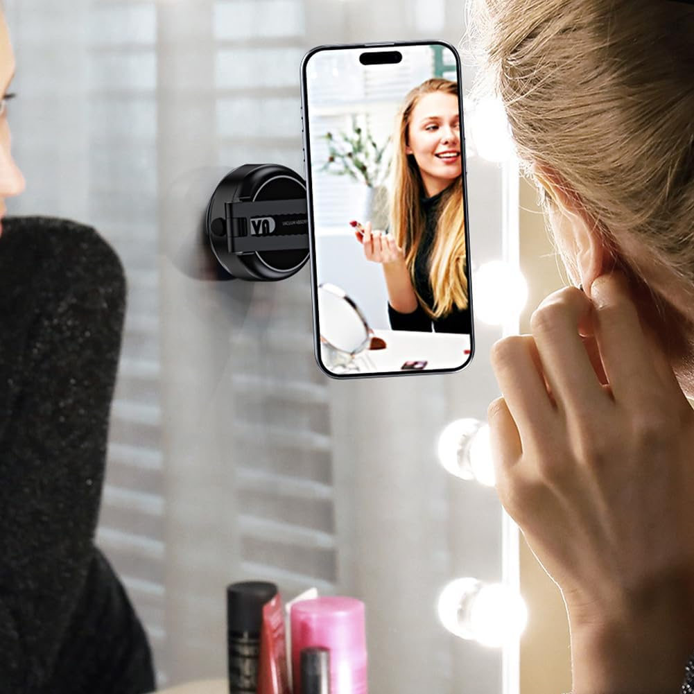 For Magsafe Suction Cup Navigation Stand Bracket 360&deg; Rotatable Vacuum Adsorption Suction Cup Bracket Electric Vacuum Swivel Stand for Iphone 16/15/14/13/12 plus Pro Max Mini image number 2