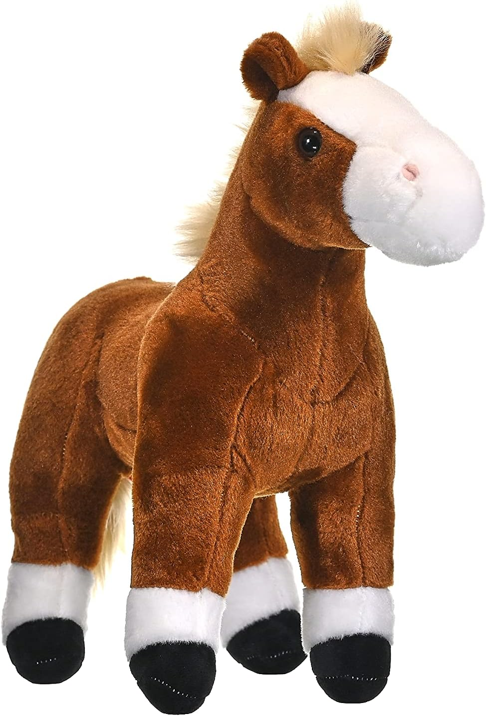Wild Republic Cuddlekins Standing Brown Horse, Stuffed Animal, Plush Toy, Gifts for Kids, 12" image number 5