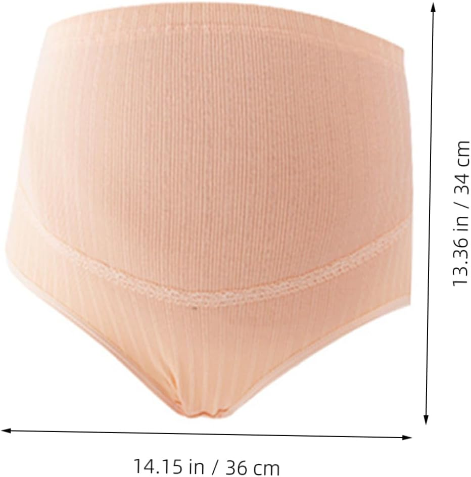 3Pcs High Waist Maternity Panties Cotton Soft Comfortable Underwear for Pregnant Women Belly Support image number 6