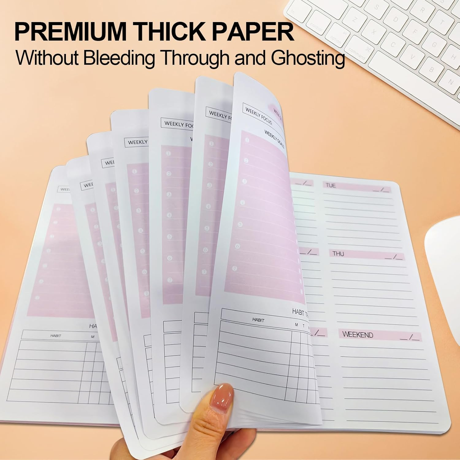 COZY CORE Undated Weekly Planner Monthly Planner,A5 to Do List Planner Spiral Notebook with Habit Tracker, Budget Organizer, Expense Tracker, Goal Setting, 5.7 X 8.0 Inches image number 3