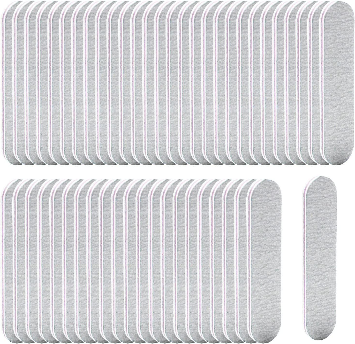 50 Packs 100/180 Grits Mini Nail Files and Buffers Double Sided Emery Boards Manicure Tool for Acrylic Nails, Nail Care image number 1