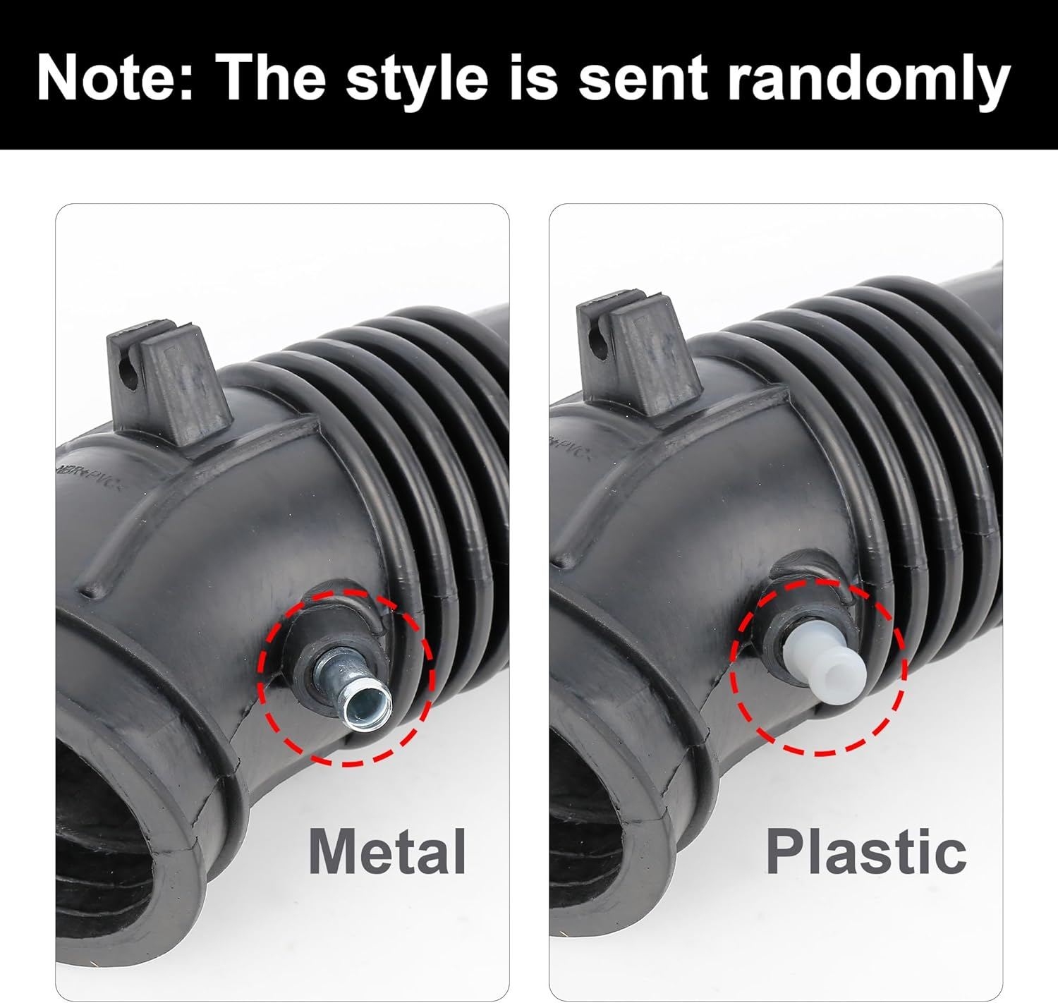 X AUTOHAUX 17228-RZA-000 Engine Air Intake Tube Hose Pipe Rubber for Honda RE4 CR-V image number 1