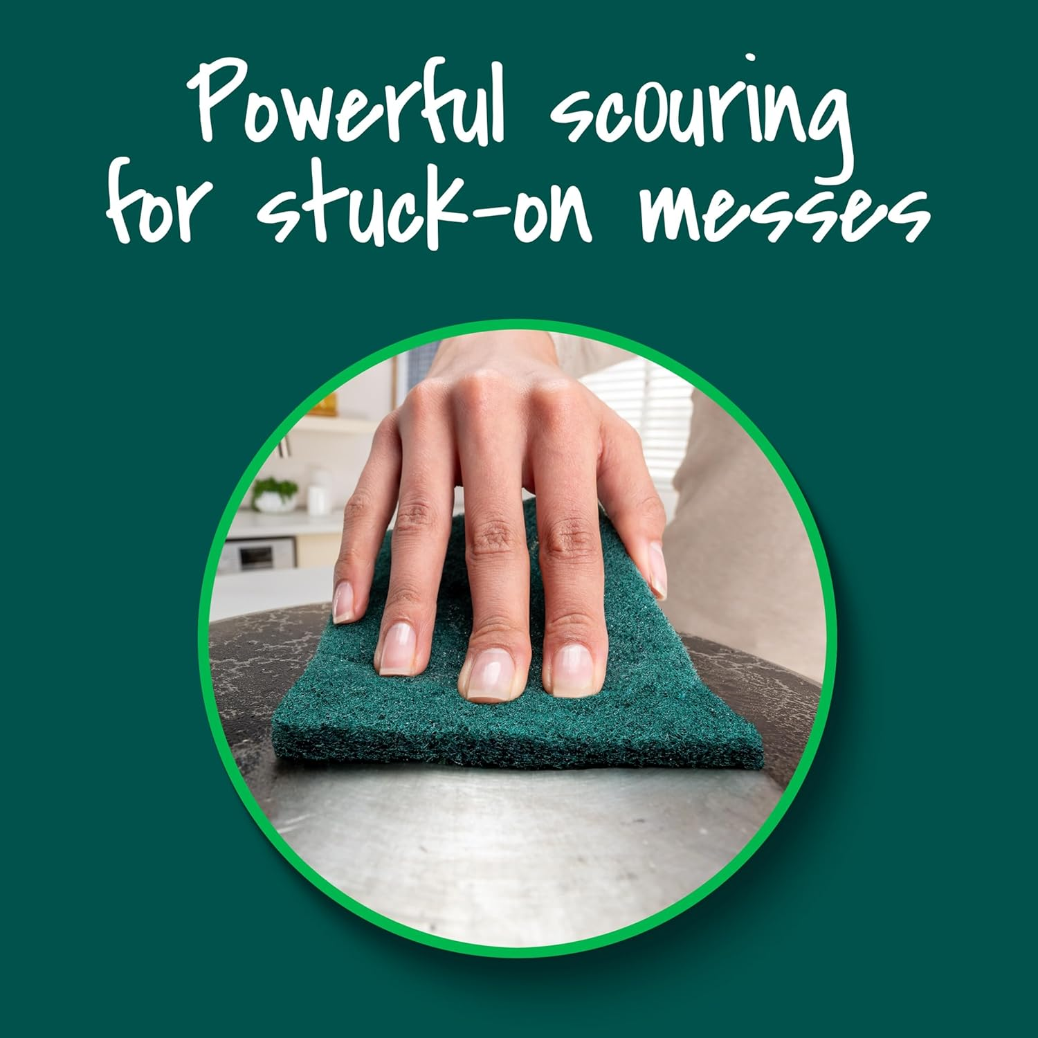 Scotch-Brite Heavy Duty Scour Pads, Scouring Pads for Kitchen and Dish Cleaning, 8 Pads image number 2