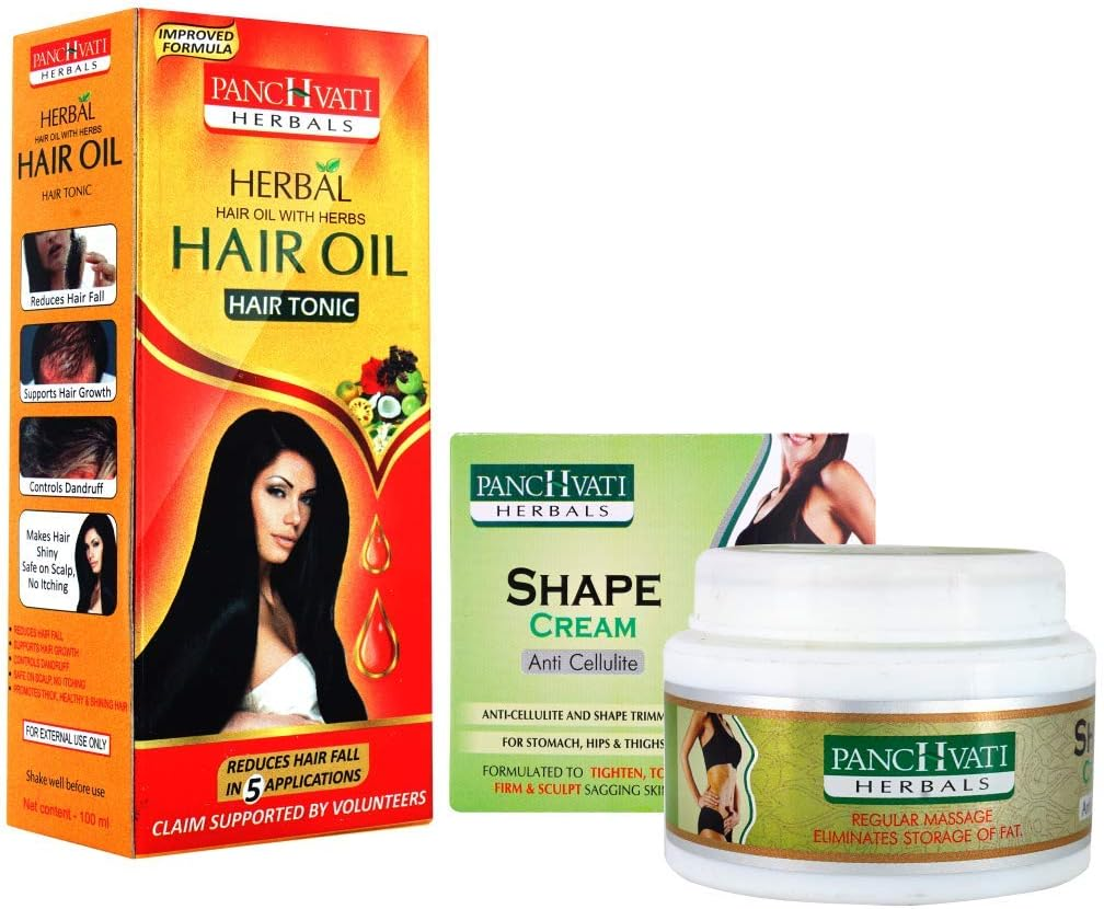 Panchvati anti Cellulite Shape Cream 100G & Hair Oil 100 Ml image number 5