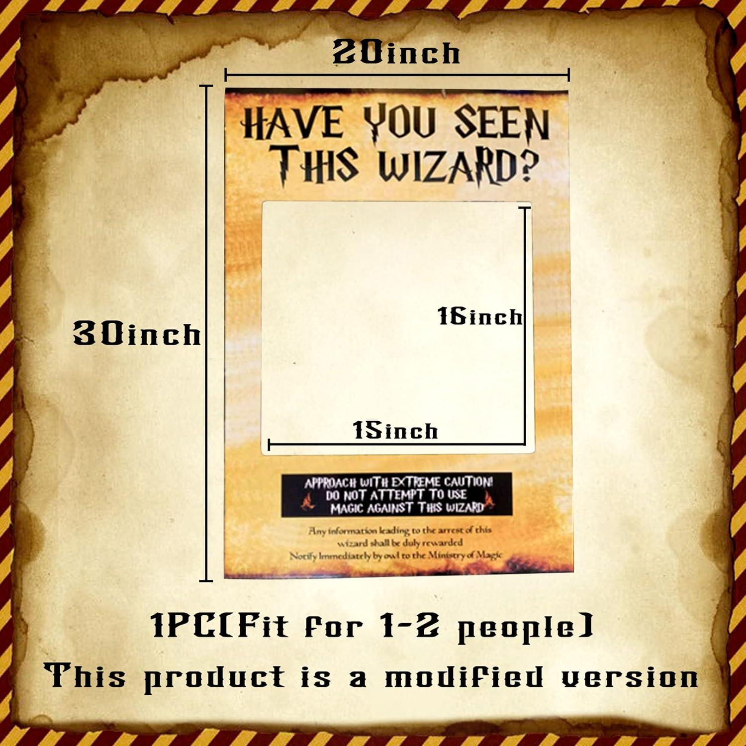 Laventy Have You Seen This Wizard Photo Booth Prop Wizard Inspired Photo Booth Frame Wizard Birthday Party Photo Booth Props for Wizard Theme Party Decorations image number 6