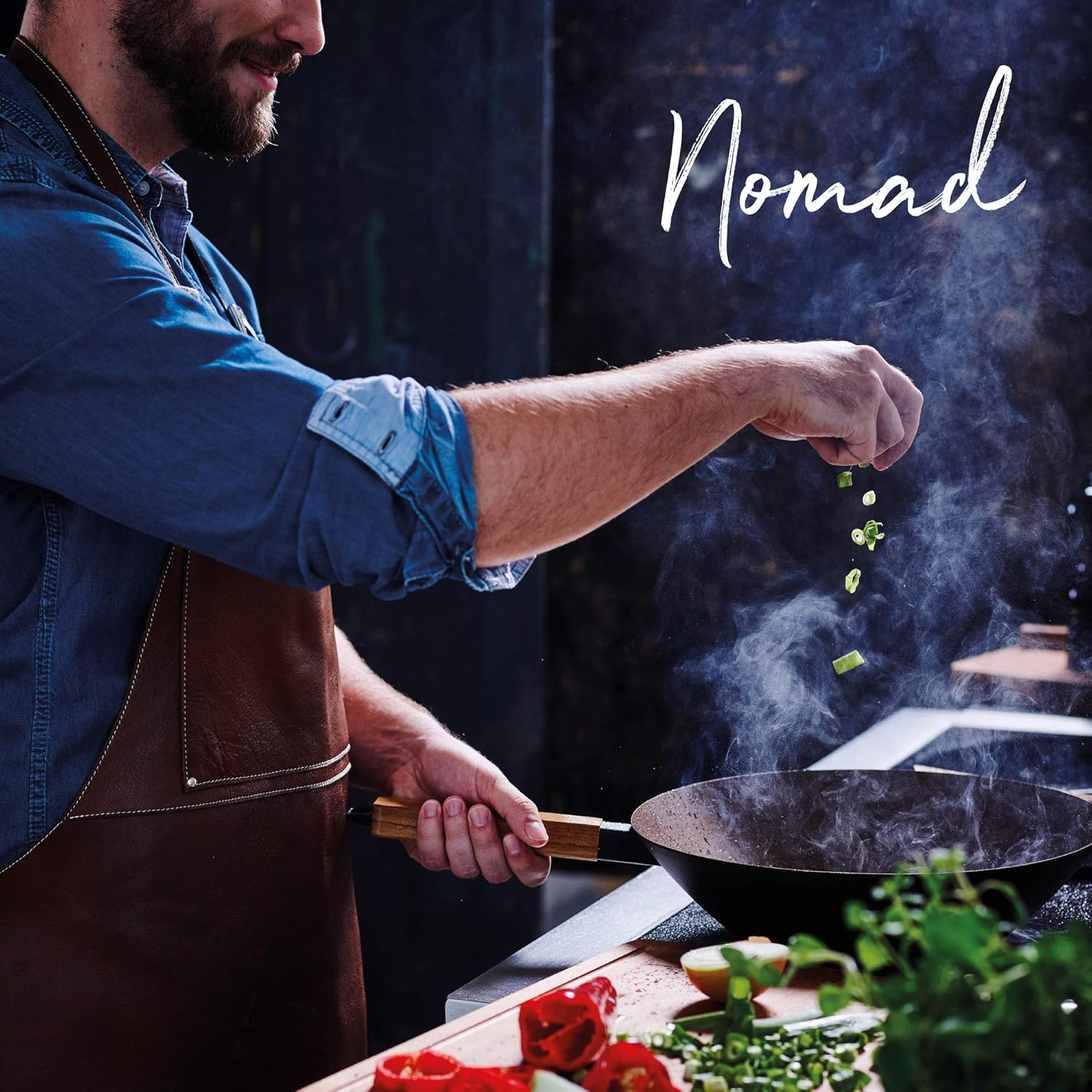 Beka Nomad Collection Carbon Steel Wok Pan for Induction Cookers and Barbecues with Heat-Resistant Wooden Handle without Lid 20 Cm Base Diameter 11.8 Cm Natural Coating image number 5