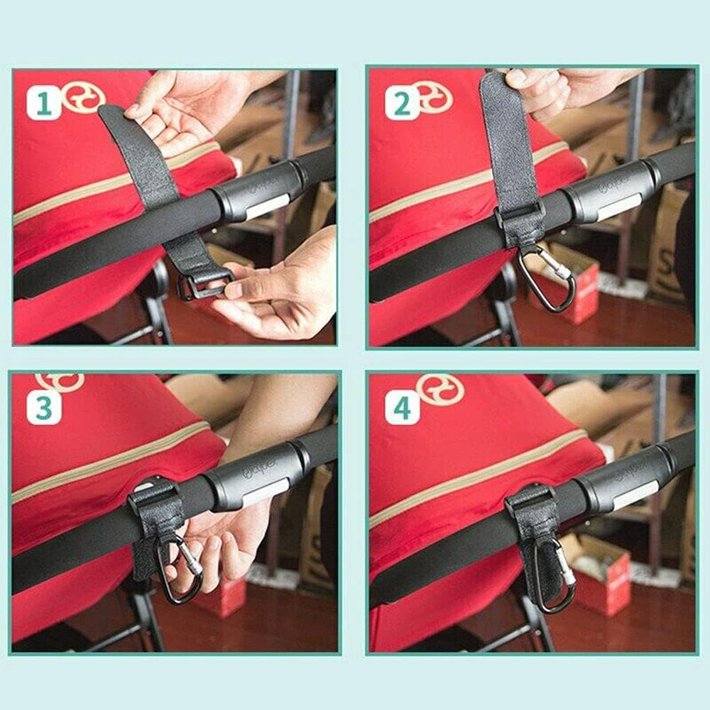 2X Pram Hook Baby Kids Stroller Hooks Shopping Bag Clip Carrier Pushchair Hanger image number 4
