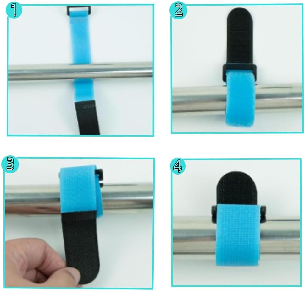 FUNNTY Fishing Rod Straps, 40 PCS Fishing Rod Tie Strap, Fishing Rod Ties Fishing Pole Straps Fishing Belt Fishing Rod Holder Strap Fishing Pole Holders Multicolor image number 3