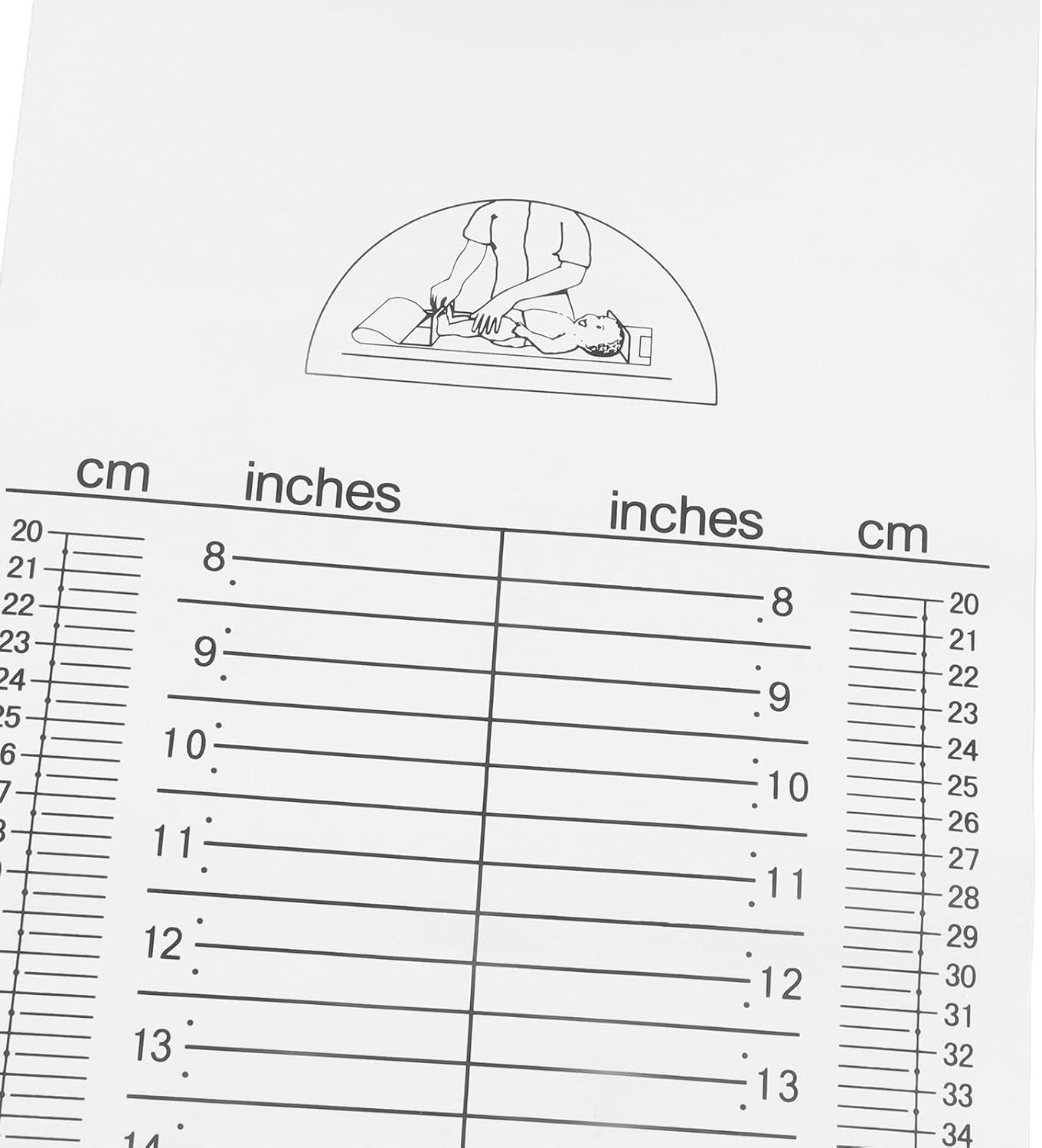 Growth Chart for Kids, Washable Collapsible Height Chart for Toddler, Baby, 10-99Cm Baby Growth Height Measurement, Support Wall Hanging Standing Measurement or Lying down Measurement image number 5