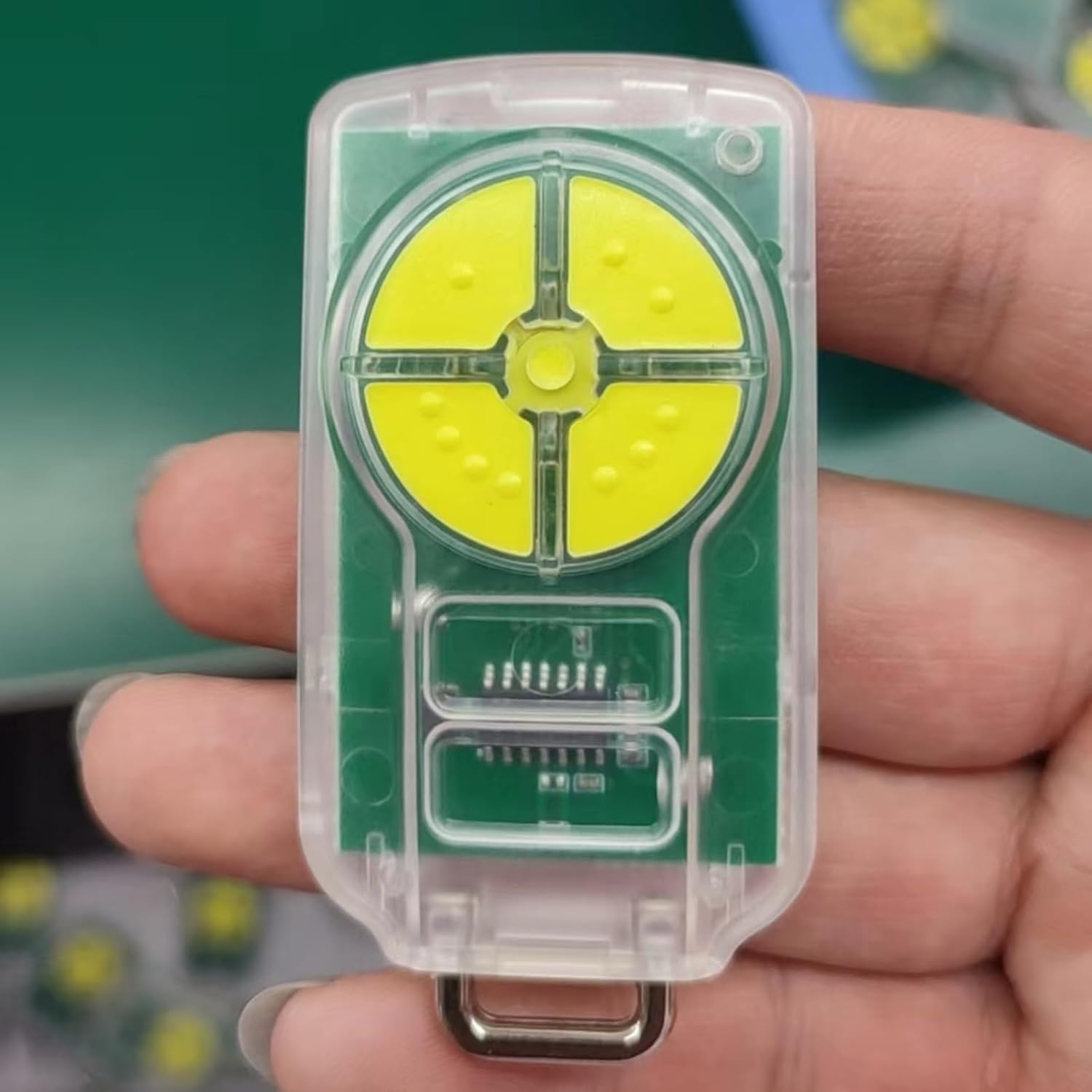 QSDIYRF Gate/Garage Remote Compatible with ATA PTX-5 PTX-5V1 PTX-5V2 DCB-05 GDO-6V3/6V4/7V2/7V3/8V3/9V2/9V3/10V1/11V1 Etc Garage Door Remote 433.92Mhz Yellow Buttons (Red LED Indicator, 1 Pack) image number 4