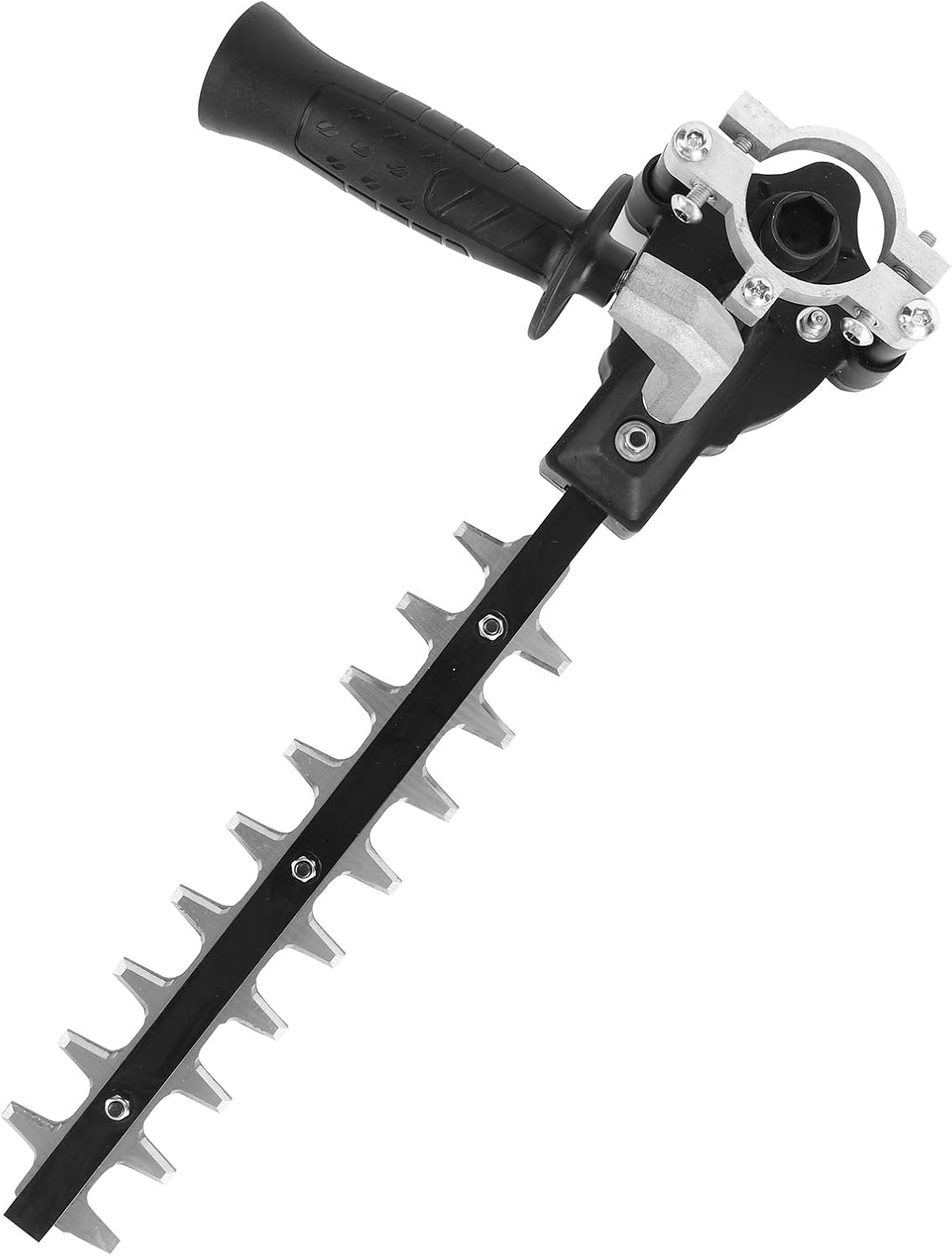 Hedge Trimmer Attachment, 9 Teeth Blade Hedge Trimmer Attachment Angle Grinder Outdoor Lawn Care Power Equipment Hedge Trimmer Working Head image number 6