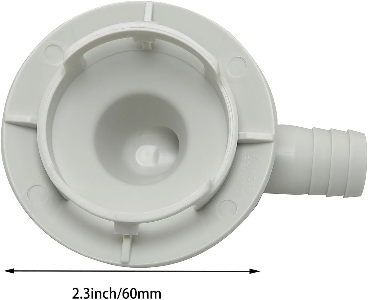MEETOOT 2Pcs 40Mm Air Conditioner Drain Hose Connector Conduct Condensate Plug Teeth Seal Elbow Fitting for Window AC Unit Mini Split Frigidaire image number 1