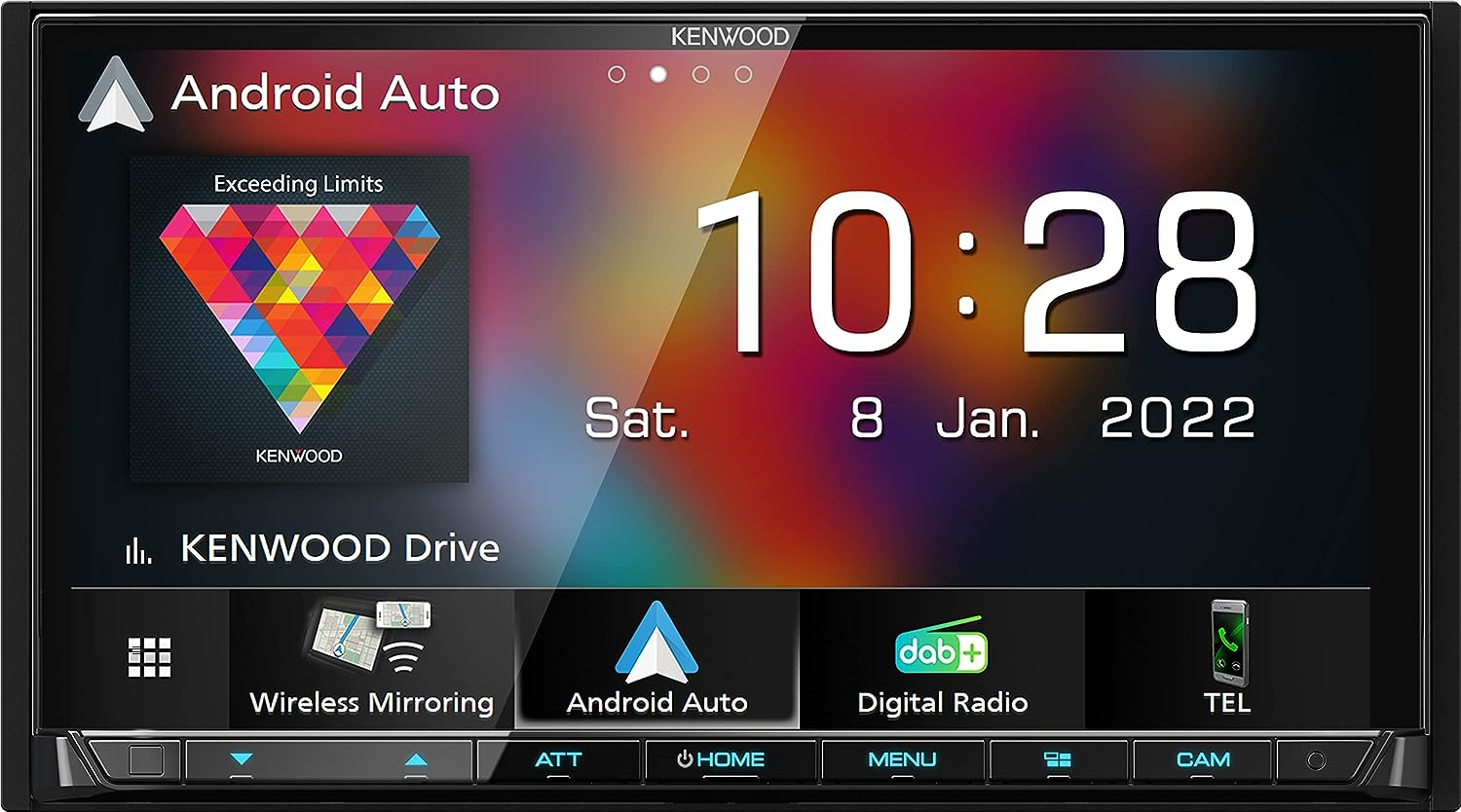 KENWOOD DMX8021DABS - 17.7 Cm (7 Inch) Digital Media AV Receiver with Wireless Carplay & Android Car (4 X 50 W, DAB+/FM, BT, 3X Pre-Out 4V, USB-C, Ipod/Iphone Control) image number 5