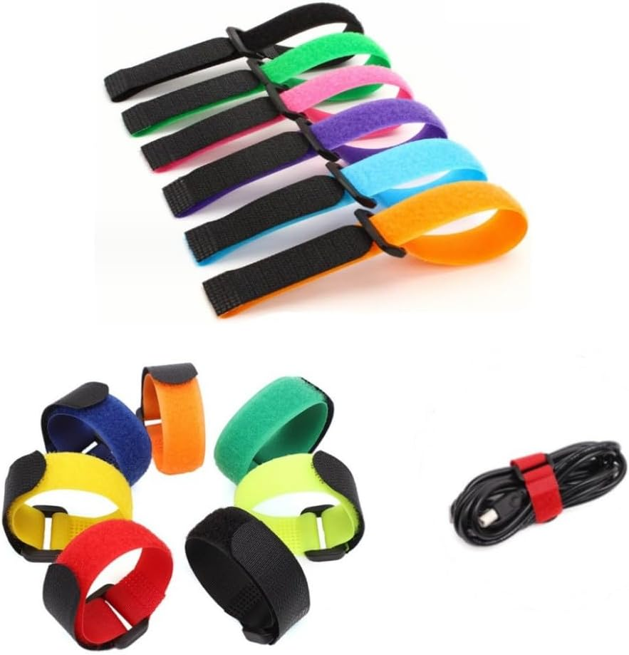 FUNNTY Fishing Rod Straps, 40 PCS Fishing Rod Tie Strap, Fishing Rod Ties Fishing Pole Straps Fishing Belt Fishing Rod Holder Strap Fishing Pole Holders Multicolor image number 2