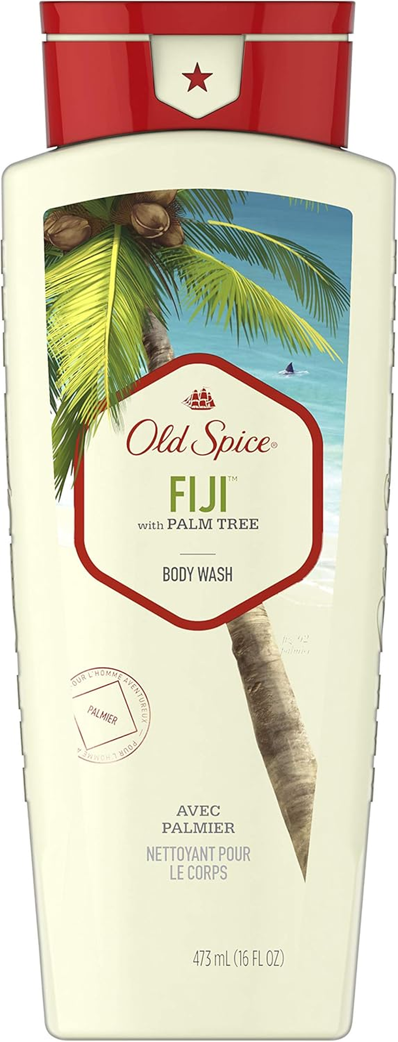 Old Spice Body Wash Fiji, Scent of Palm Tree + Coconut, Cleanse & Refresh, 16 FL OZ - 7 Pack image number 4