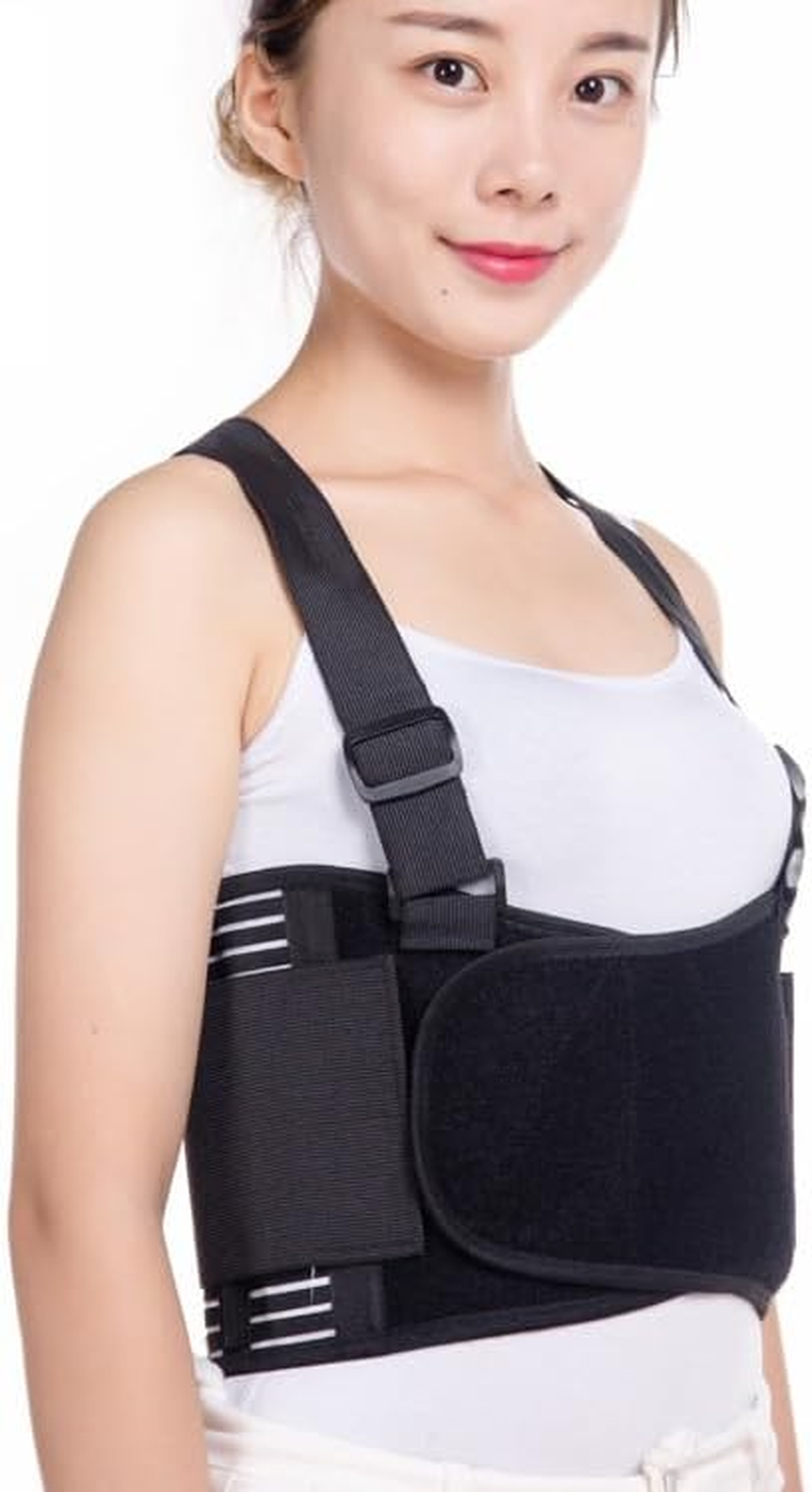 Rib and Chest Support Brace, Broken Rib Brace, Breathable Rib Belt for Sore or Bruised Ribs Support, Sternum Injuries, Dislocated Ribs Protection, Pulled Muscle Pain image number 4