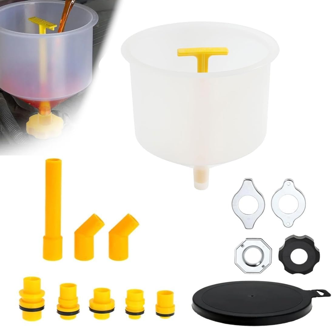 Universal No-Spill Coolant Filling Funnel Kit for Car and Truck Radiators,Auto Mechanic Tool image number 5