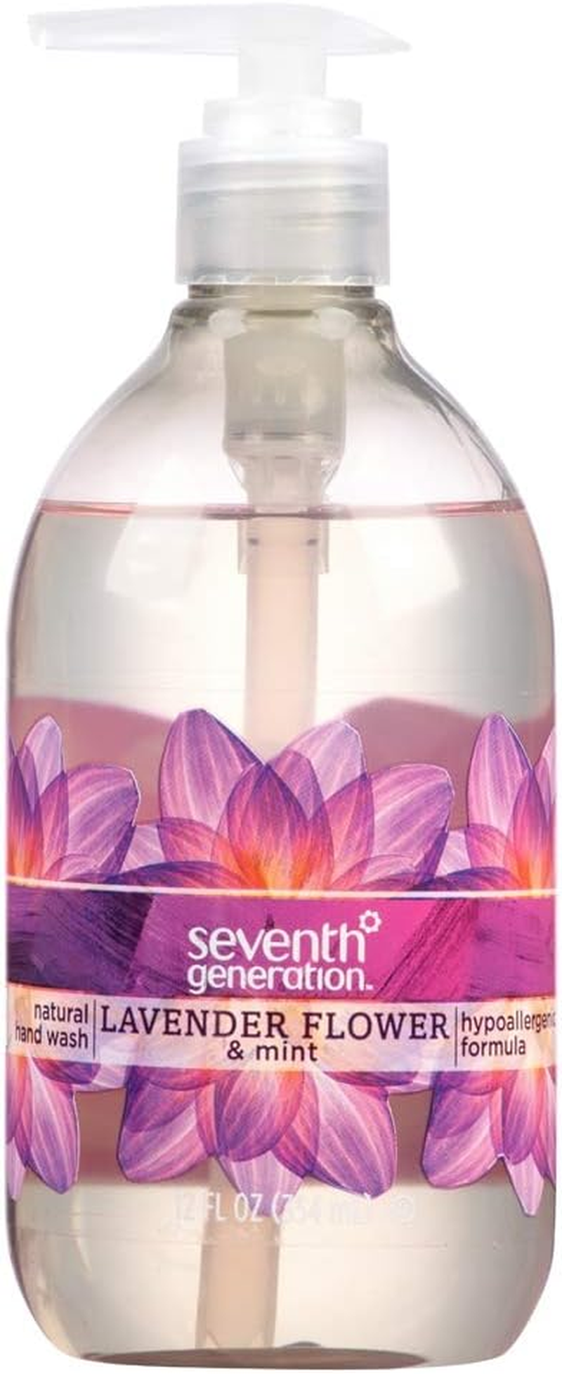 Seventh Generation Lavender Flower & Mint Natural Hand Wash (Pack of 2-12 Oz. Bottles)
