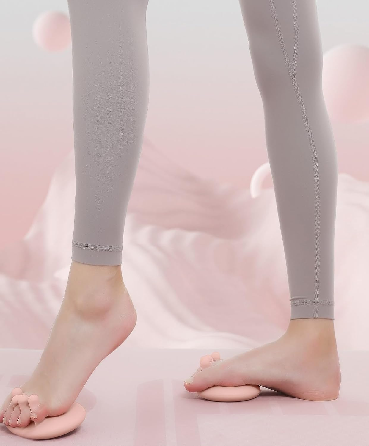 Foot Arch Trainer for Flat Feet, Plantar Fasciitis Relief &Arch Support Strengthening, Portable Arch Metatarsal Exercise Brace for Home and Gym (Pink, 1 Pair) image number 4