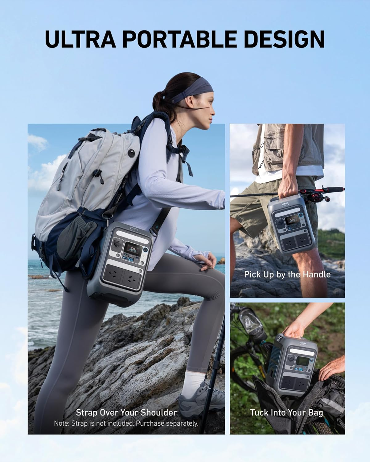 Anker Portable Power Station SOLIX C300, 288Wh Lifepo4 Battery, 300W (600W Surge) Solar Generator, 140W Two-Way Fast Charging, for Outdoor Camping, Traveling, and Emergencies (Solar Panel Optional) image number 4