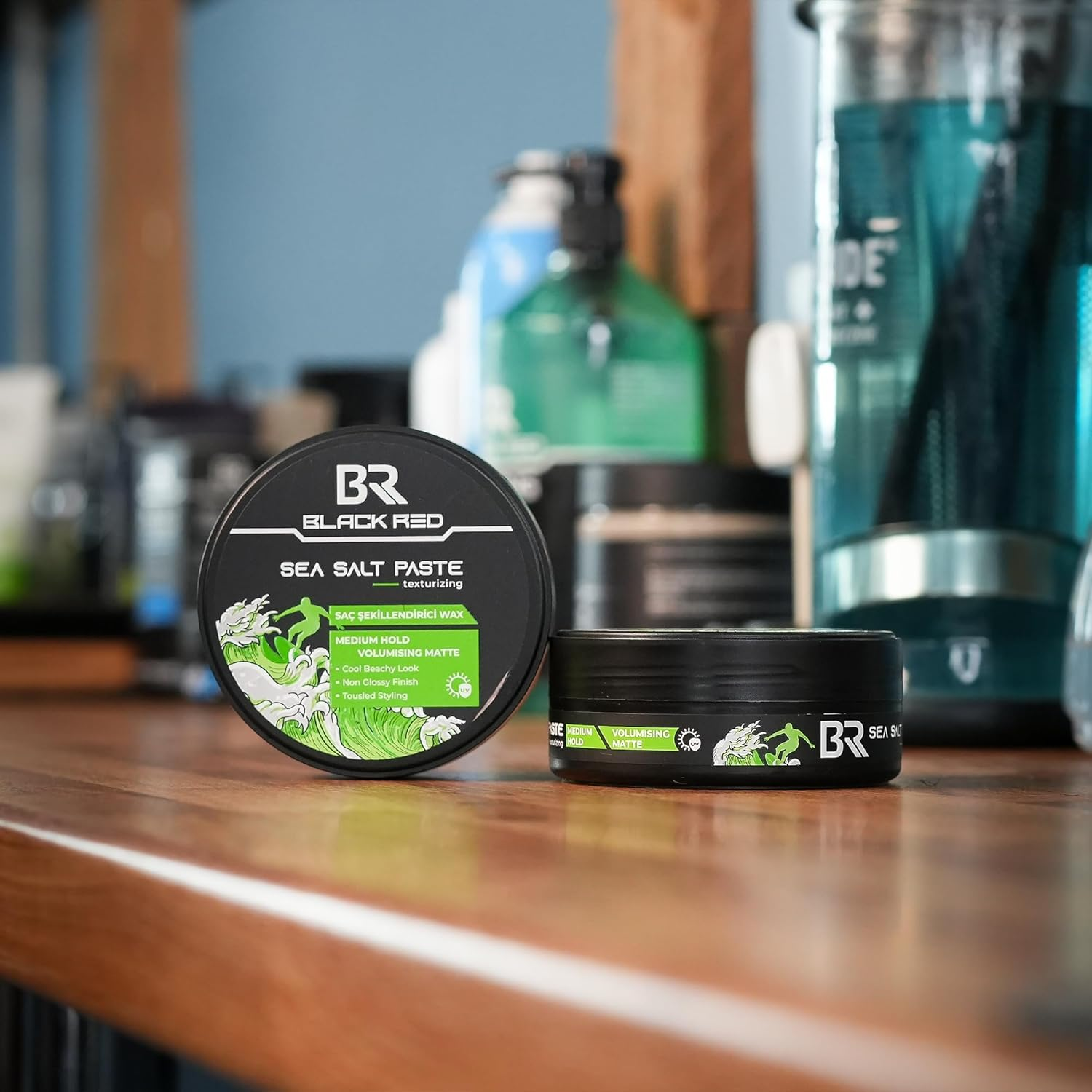 Black Red Sea Salt Paste | Medium Hold with Beachy Texture, Matte Finish, and Natural Volume (120Ml) image number 2