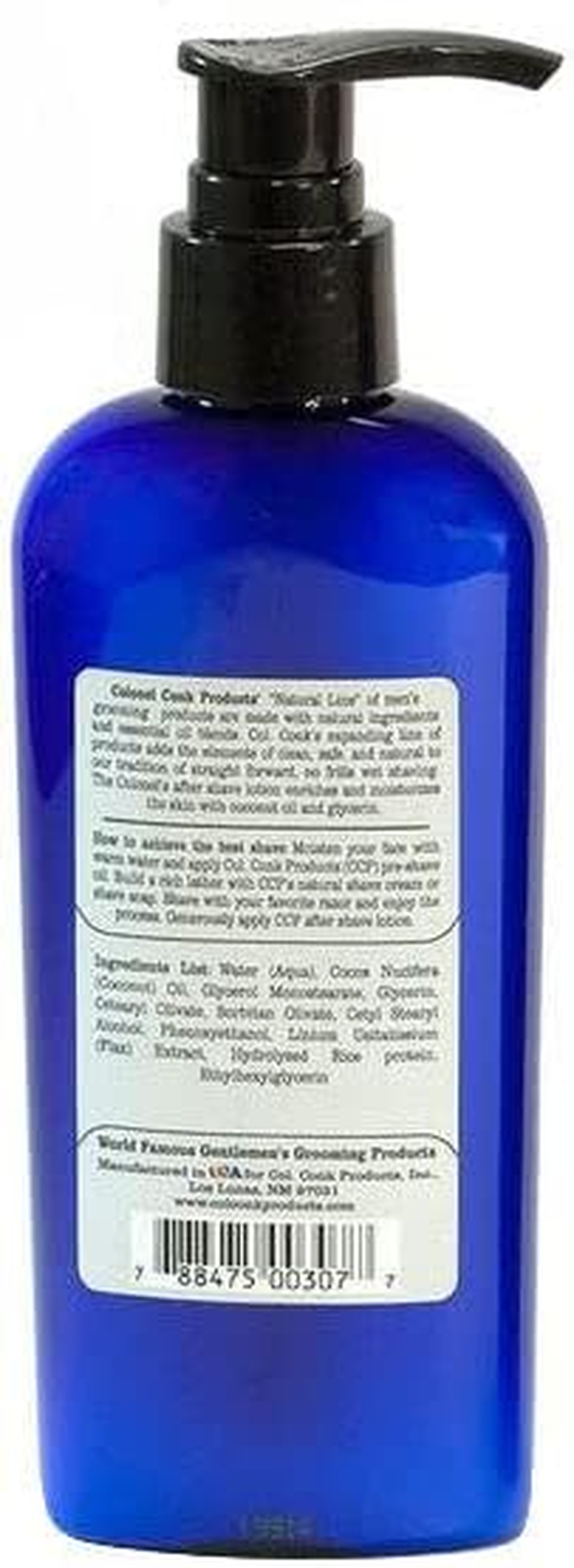 Colonel Conk Unscented Natural Aftershave Lotion 180 Ml image number 4