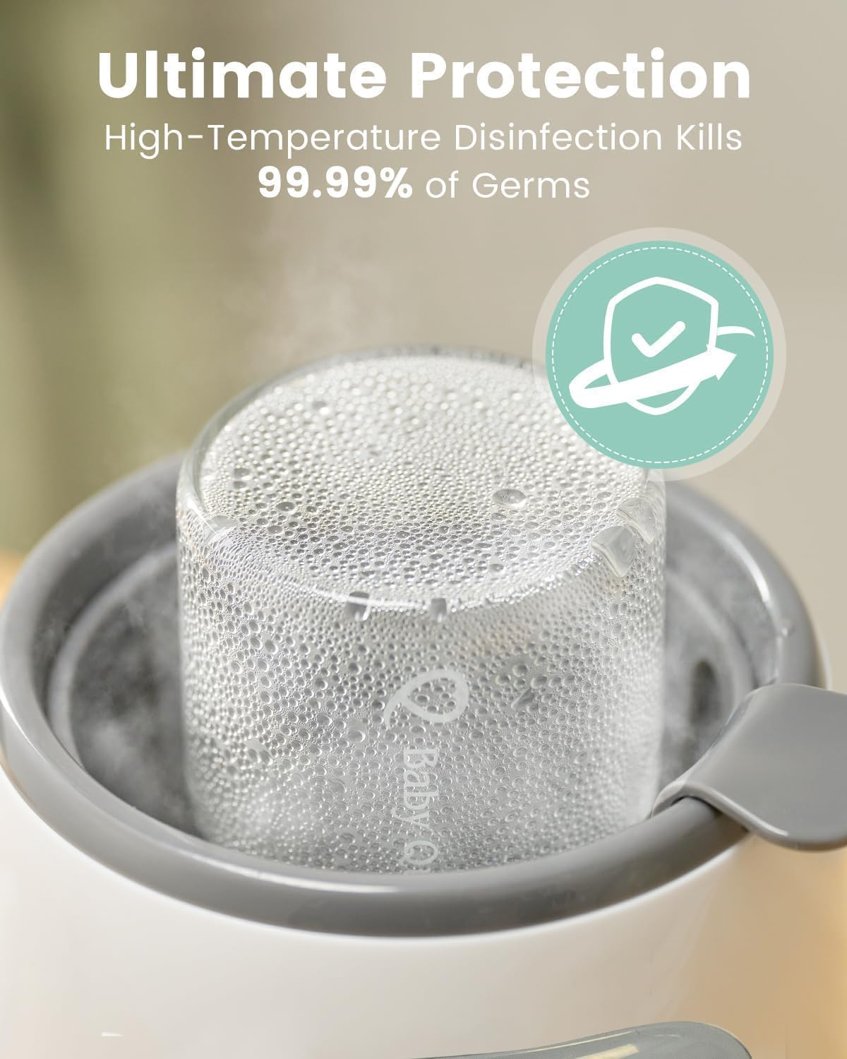 Bottle Warmer, GROWNSY 8-In-1 Fast Baby Milk Warmer with Timer for Breastmilk or Formula, Accurate Temperature Control, with Defrost, Sterili-Zing, Keep, Heat Baby Food Jars Function image number 4