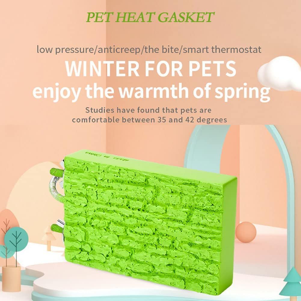 Bird Warmer for Cage Bird Perch Stand Platform Warm Heating, Heating Bird Perch Platform for Exotic Pet Birds, 12V 5W African Grey, Parakeets, Parrots image number 1