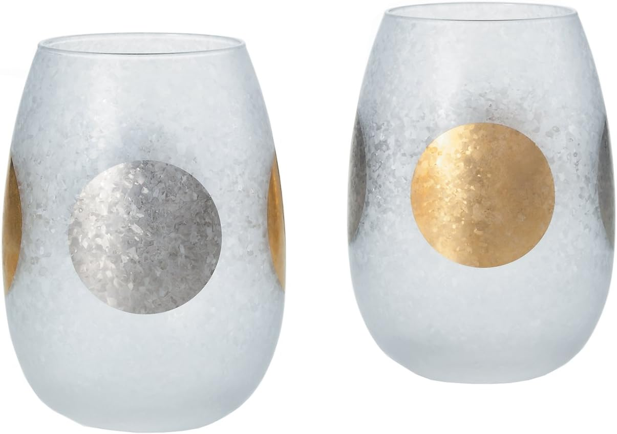 ADERIA S6256 Wine Glasses, Sun/Moon Stem, Pair Set, 7.4 Fl Oz (210 Ml), 2 Pieces, Made in Japan, Fashionable, Red, Red Liquor Cup, White, Champagne, Present, Gift, Wedding, Celebration, Birthday,