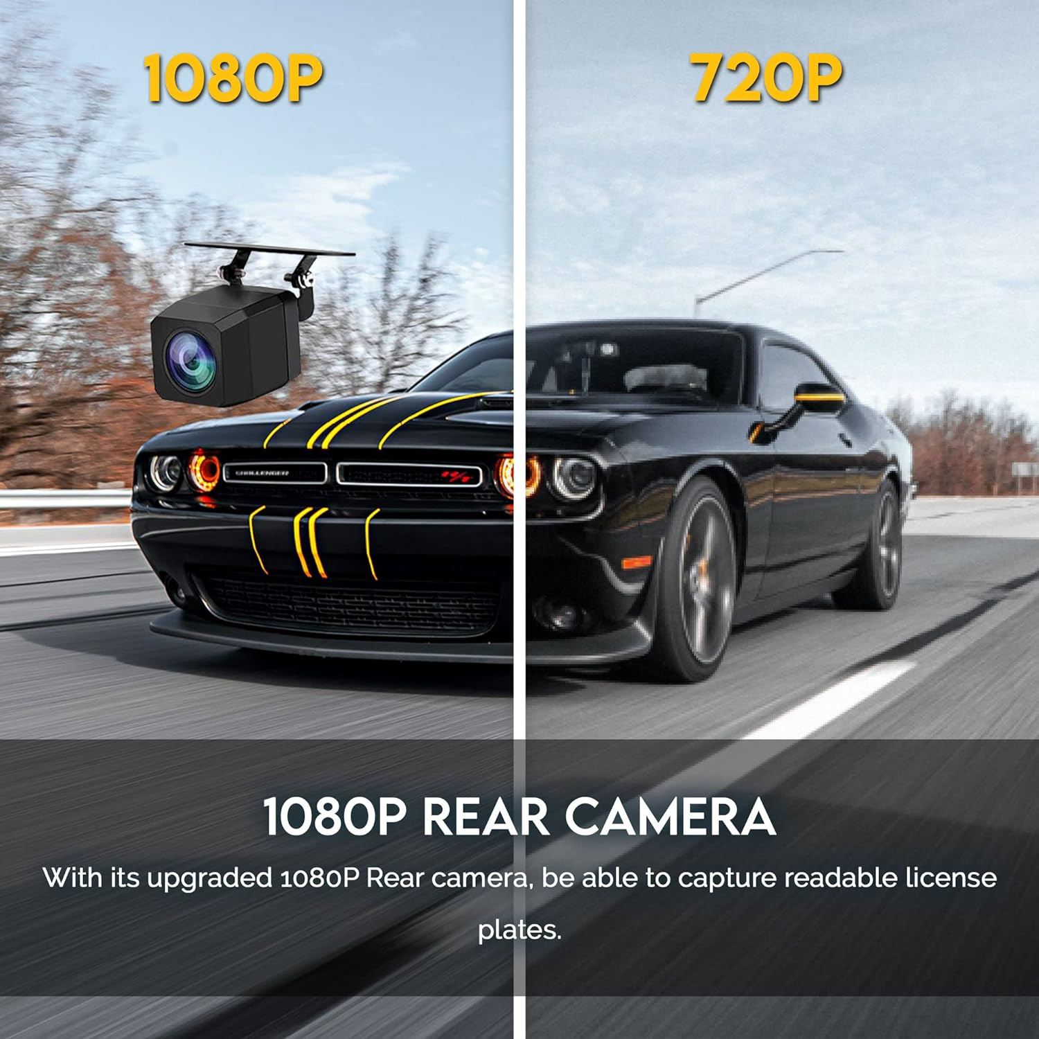 Christmas Birthday Gift Idea Mirror Dash Cam Dual Front and Rear Camera Elinz 10" 1080P for Car, Men Women, Him Her, Rearview Mirror Monitor Reverse Reversing Cam 720P Full Touch Screen, 1 Yr Warranty