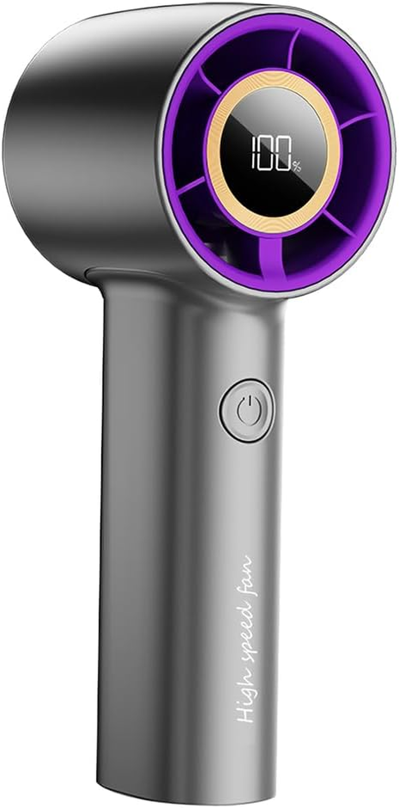 Vekol Portable Handheld Fan, Speed (10-100) Adjustable Turbo Mini Fan, [15H Max Cooling Time] 4000Mah Battery Rechargeable Personal Fan with LED Display for Women Men Outdoor Beach Travel Camping image number 3