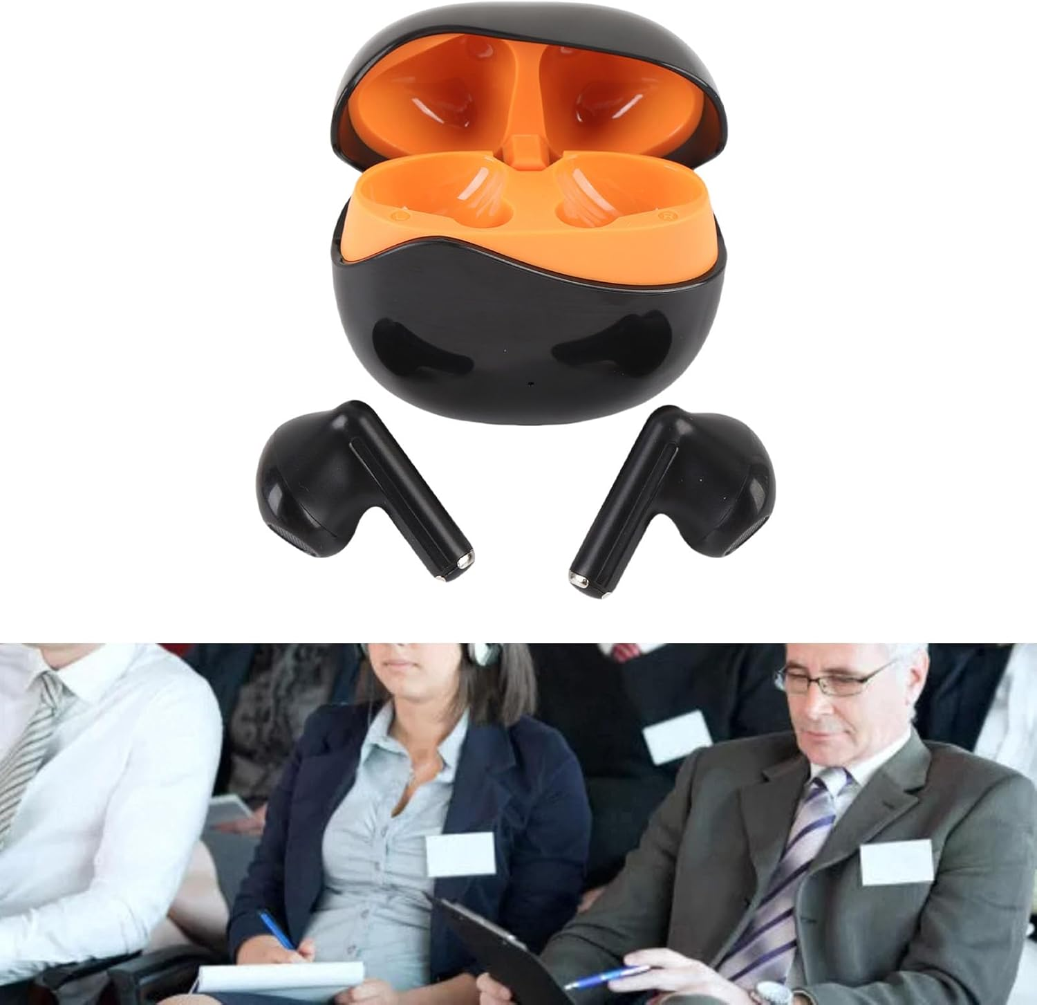 Depisuta AI Translation Earbuds Real Time, 3 in 1 Wireless Translator Headphones 7 Translation Modes 164 Languages with APP for Travel, Business, Learning image number 4