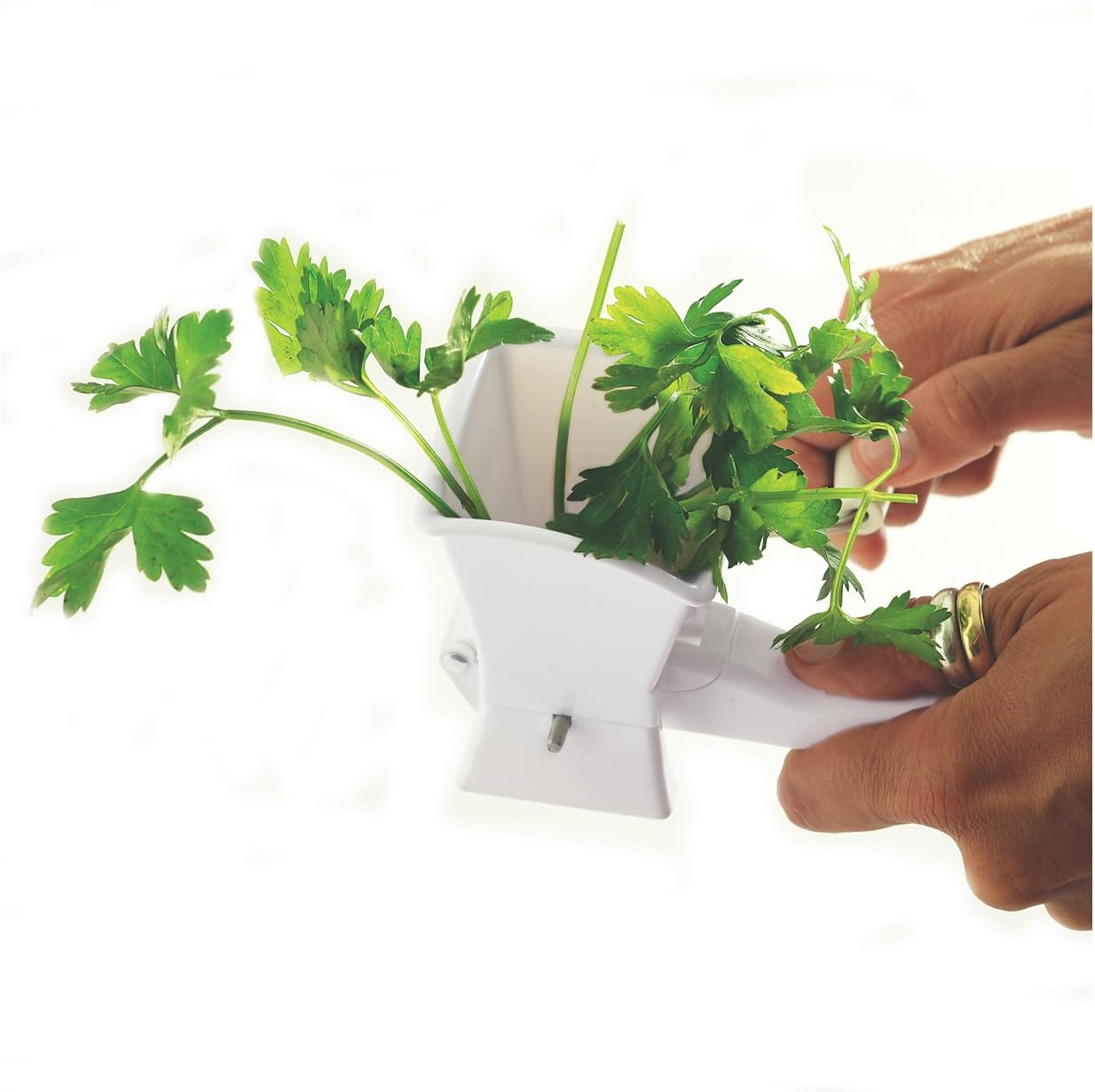 Norpro Herb Mill, White, Stainless Steel & Plastic, Mincing, Milling, Grinding, Ideal for Fresh Herbs image number 6