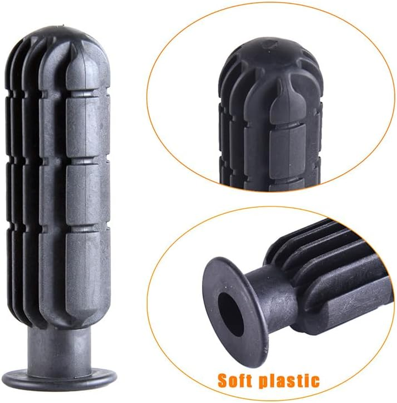 4 Pack Foosball Table Handle Grip Replacement Football Game Rod Handles Stick End Cap Grips for Desktop Soccer Tabletop Parts Repair Table Top (1/2" / 0.5'' Hole ID) image number 3