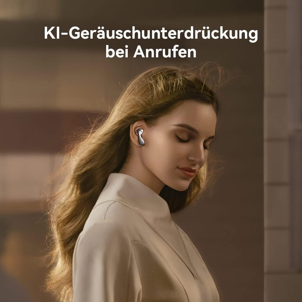 HUAWEI Freebuds 5 Headphones, Hi-Res Certified, Open Design for Improved Comfort, 30 Hours Battery Life, IPX4 Waterproof, Silver Frost - Purple image number 5