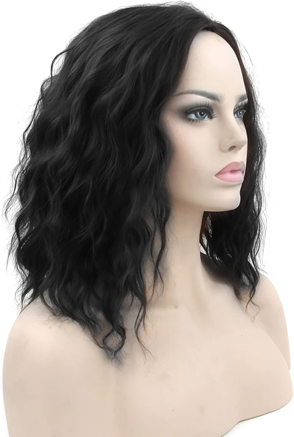 IMISSU Short Afro Curly Hair Wigs Cosplay Wig Halloween Costume Party Headwear for Women (Light Brown)