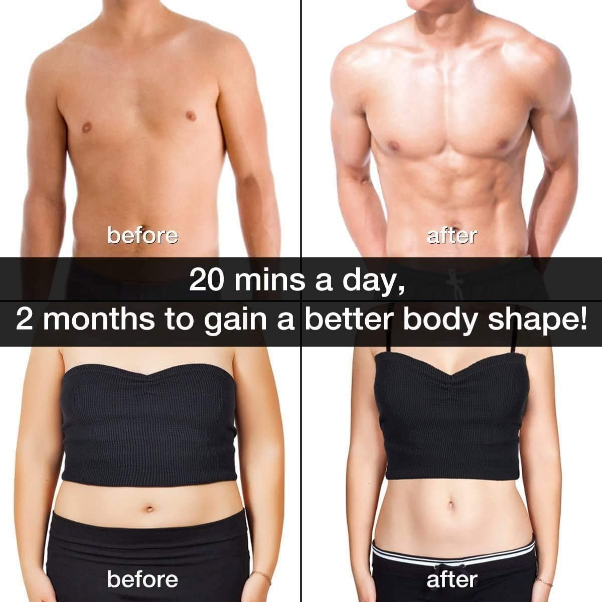 ABS Stimulator, Ab Machine, EMS Muscle Stimulator Abdominal Toning Belt Workout, Portable Ab Stimulator Home Office Fitness Equipment for Abdomen, Ab Sport Exercise Belt for Men and Women image number 4