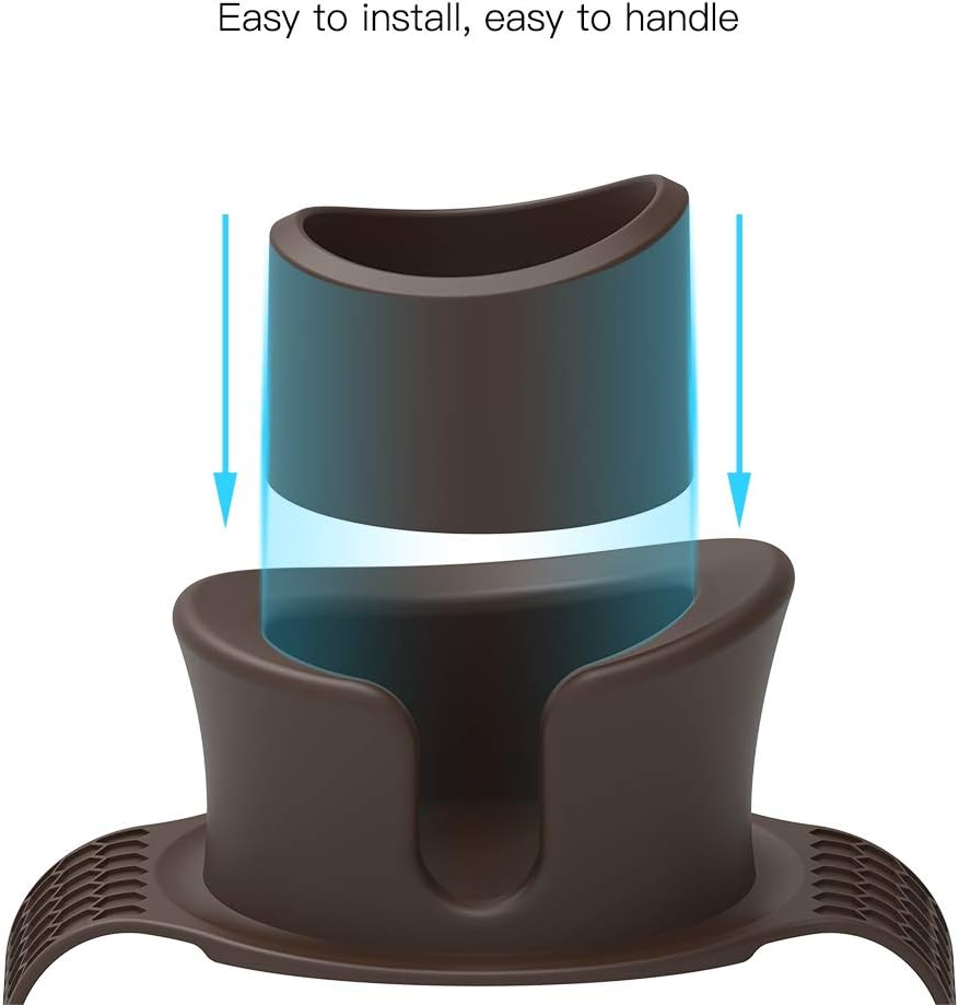 Sofa Cup Holder - Watruer the Ultimate Anti-Spill Holder Silicone Drink Holder for Your Sofa or Couch - Brown - Brown image number 3