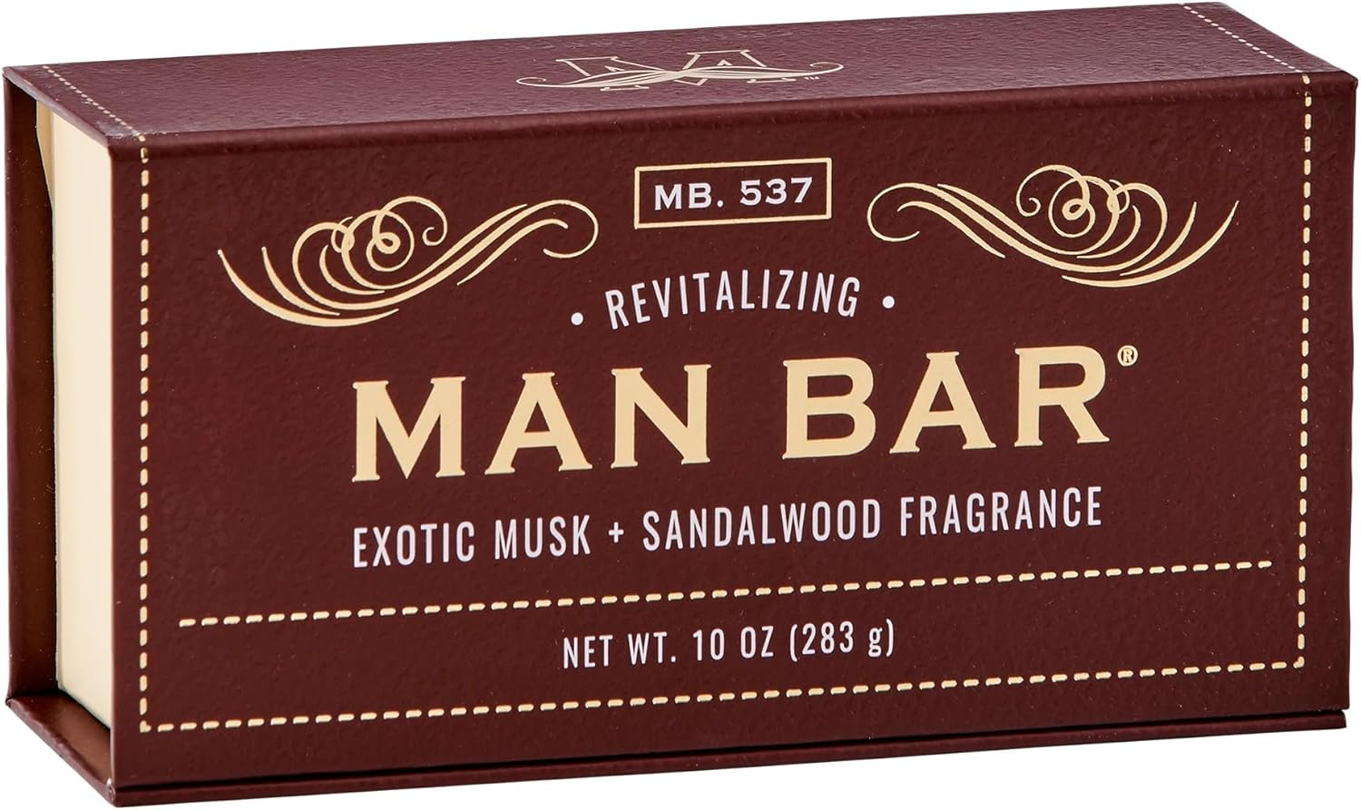 San Francisco Soap Company Exotic Musk and Sandalwood Fragrance Man Bar - Revitalizing - No Harmful Chemicals - Good for All Skin Types - Made in the USA