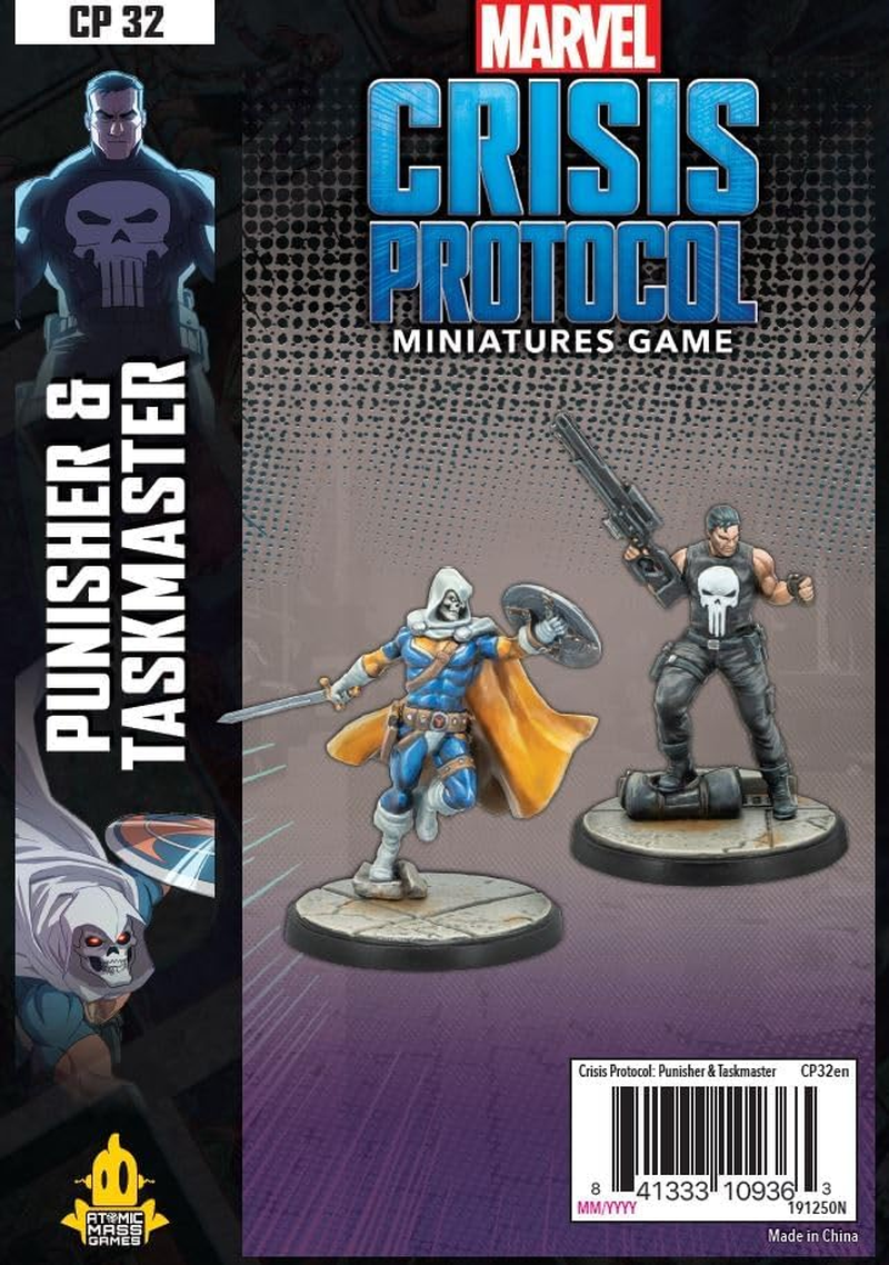 Atomic Mass Games Marvel Crisis Protocol Punisher and Taskmaster Miniatures Multicolor Character Packs image number 1