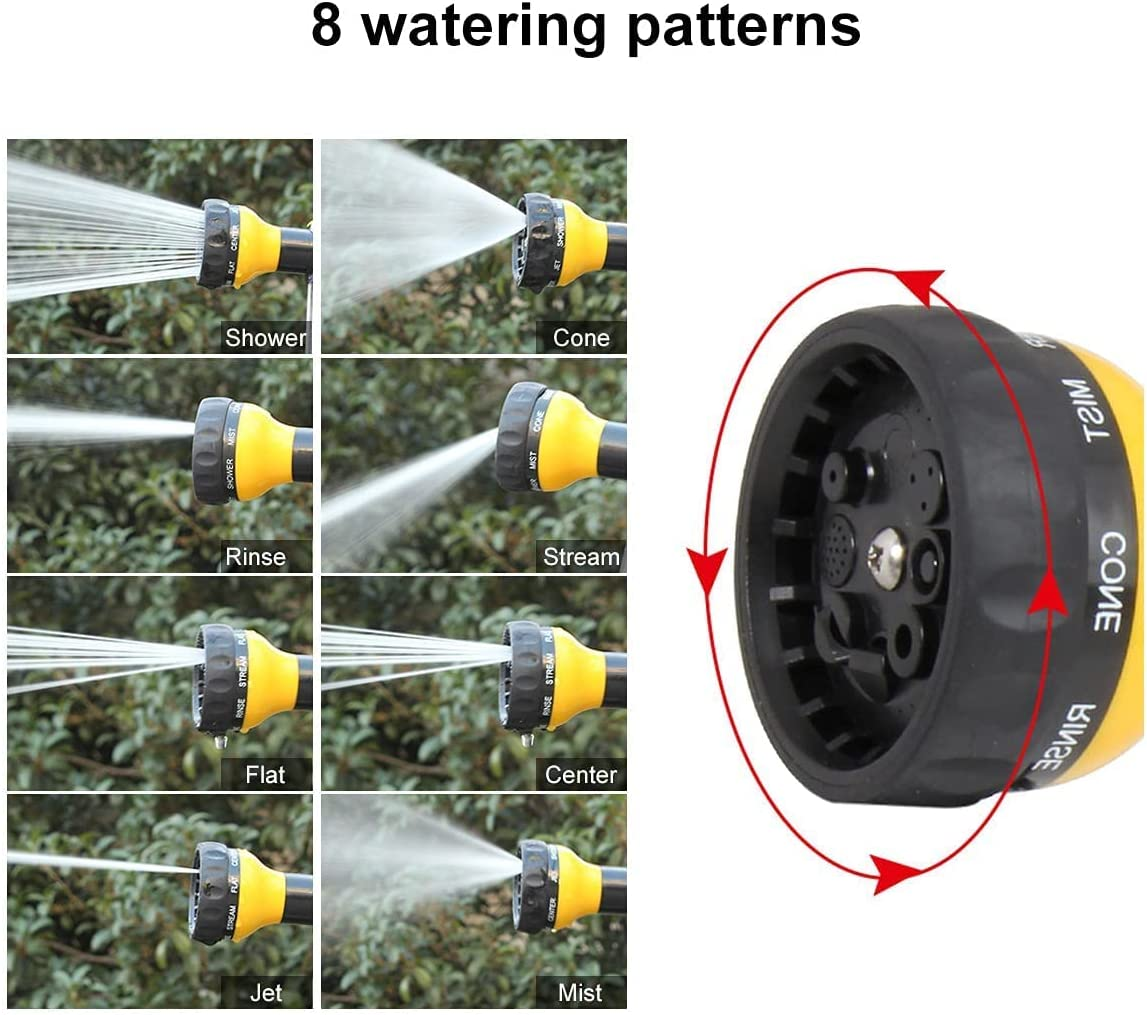 Foam Spray Nozzle for Garden Hose, High Pressure 8 Watering Pattern Foam Blaster - Car Water Gun Cleaning Tool for Watering Plants, Lawn, Patio, Car Wash, Cleaning, Showering Pet image number 5