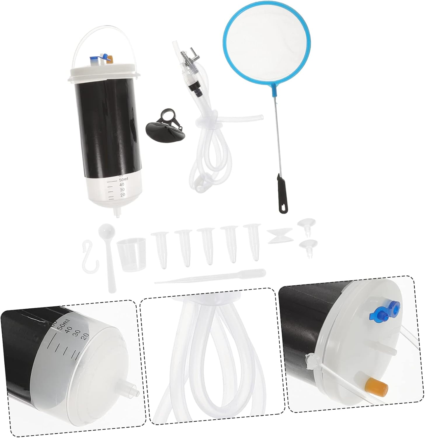 COLLBATH Brine Shrimp Incubating Box Aquarium Hatchery Tank Plastic Shrimp Hatchery Container for Fish Breeding and Aquatic Pets image number 3