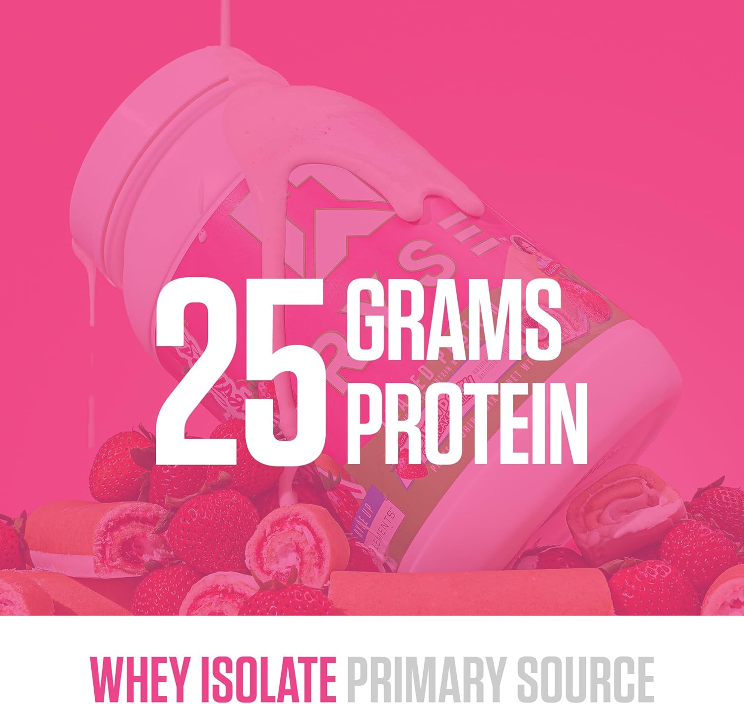 Ryse Loaded Protein Powder, Strawberry Shortcake Roll 907 G image number 1
