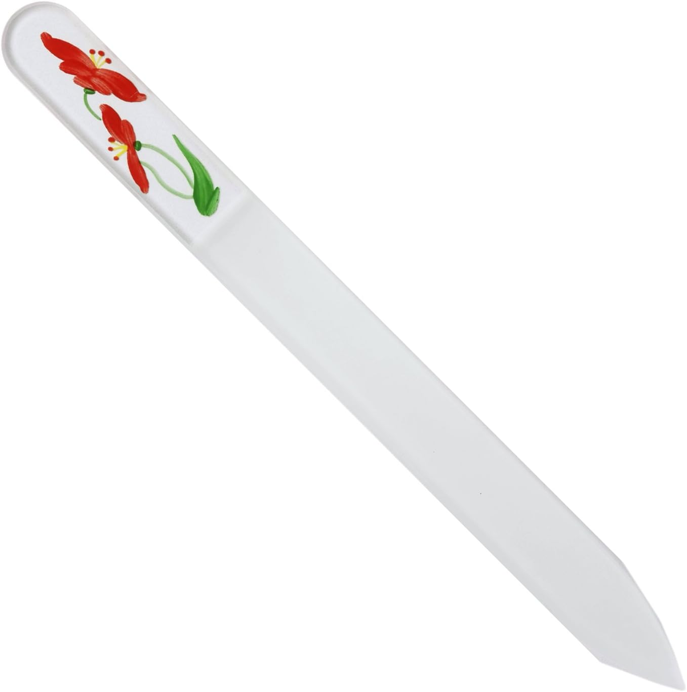 Czech Glass Claw File 3D Finish Painted Amaryllis image number 2