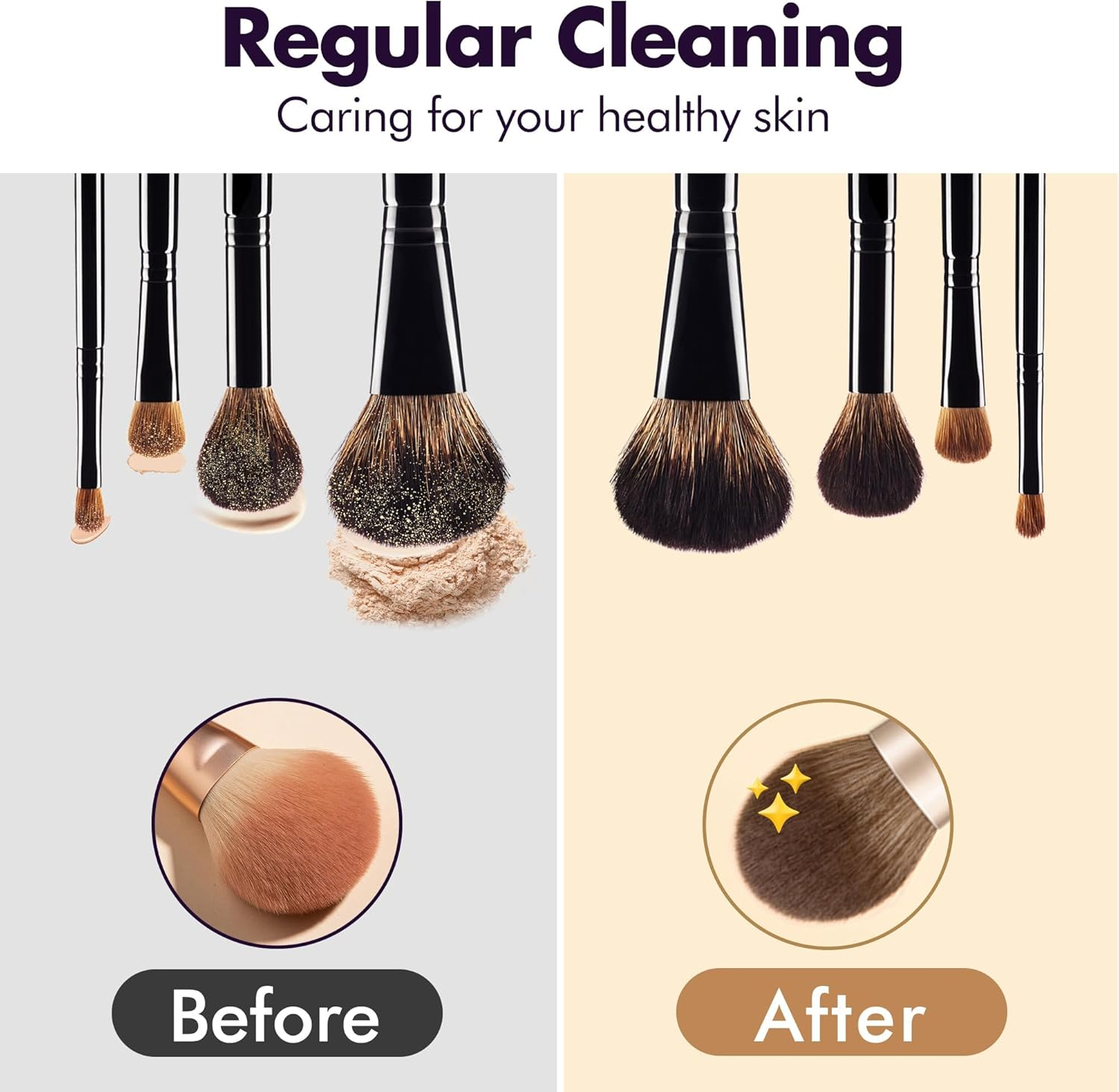 Makeup Brush Cleaner Machine, Efficient Electric Makeup Brush Cleaner, Automatic Spinning Make up Brush Cleaner Fit for All Size Cosmetic Brush image number 4